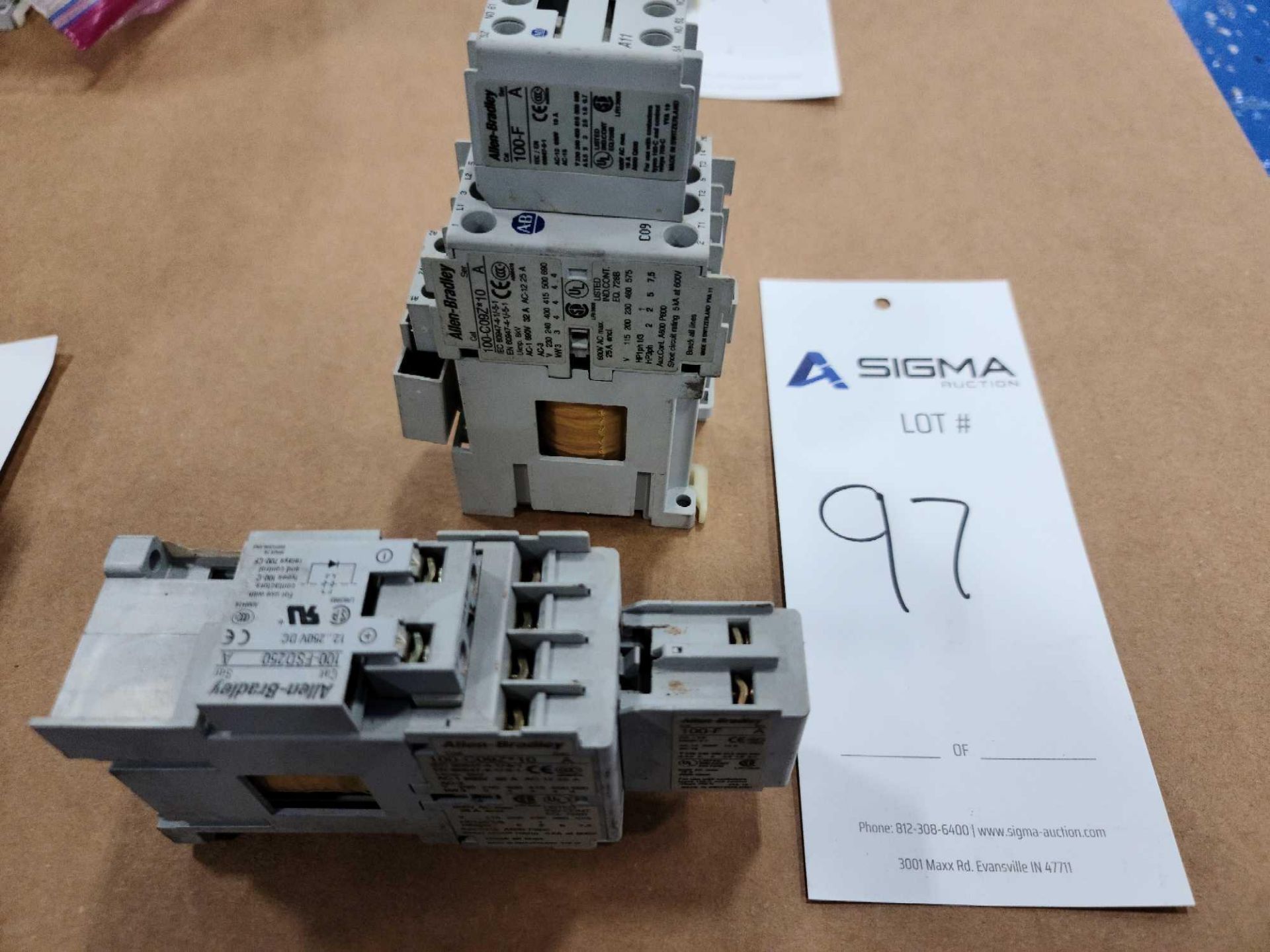 (2) Allen-Bradley 100-C09Z*10 Series A Contactors