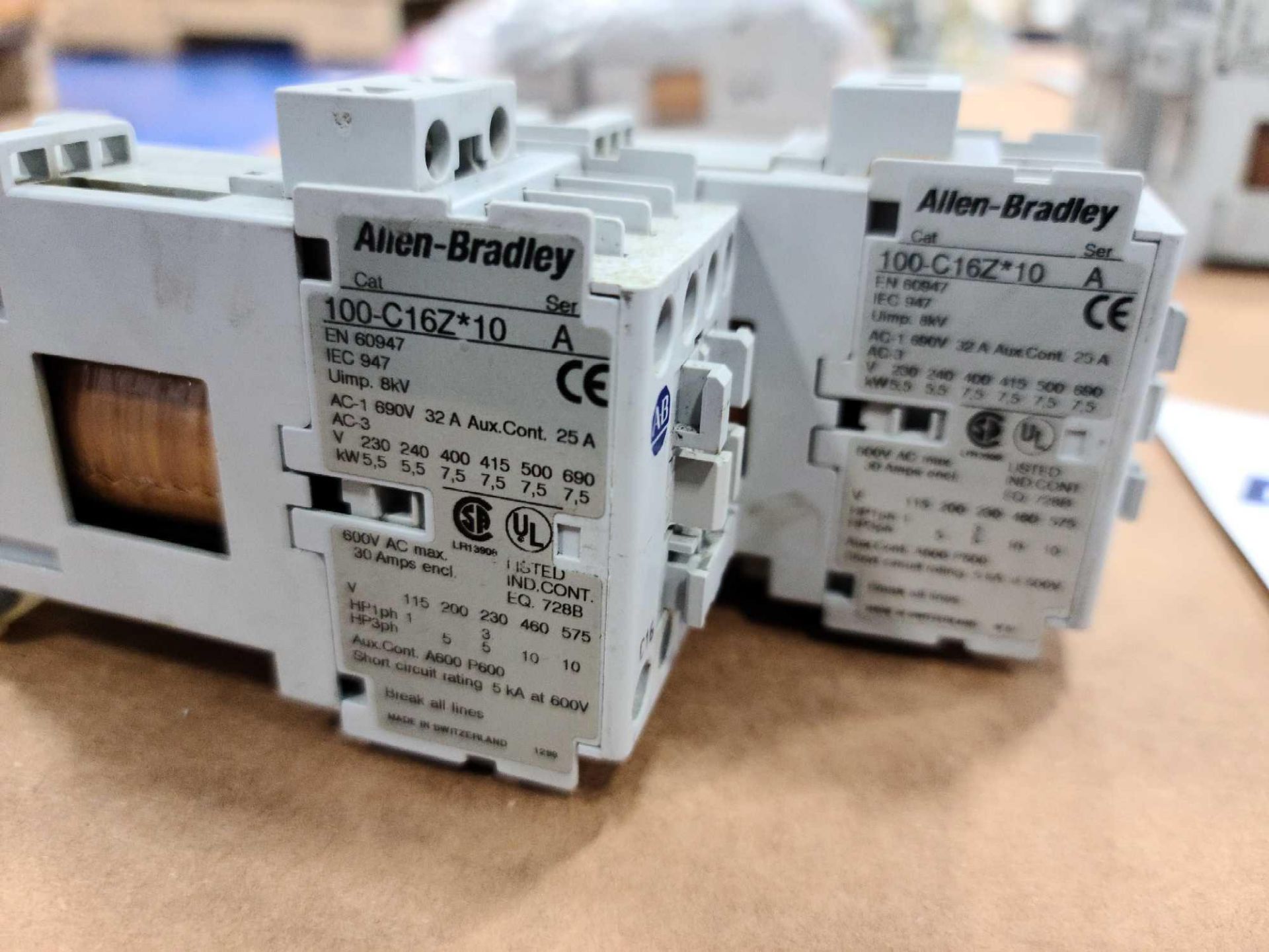 (2) Allen-Bradley 100-C16Z*10 Series A Contactors - Image 3 of 4