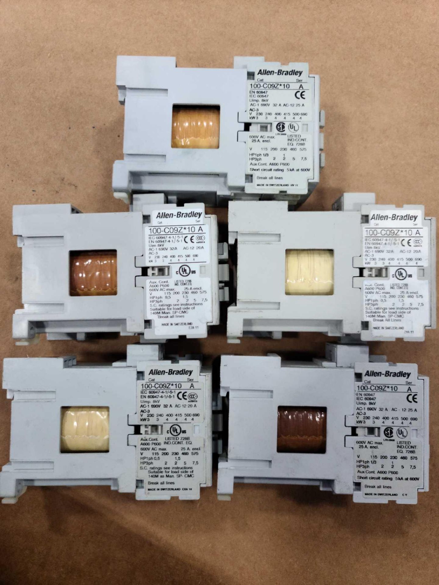 (5) Allen-Bradley 100-C09Z*10 Series A Contactors - Image 2 of 2