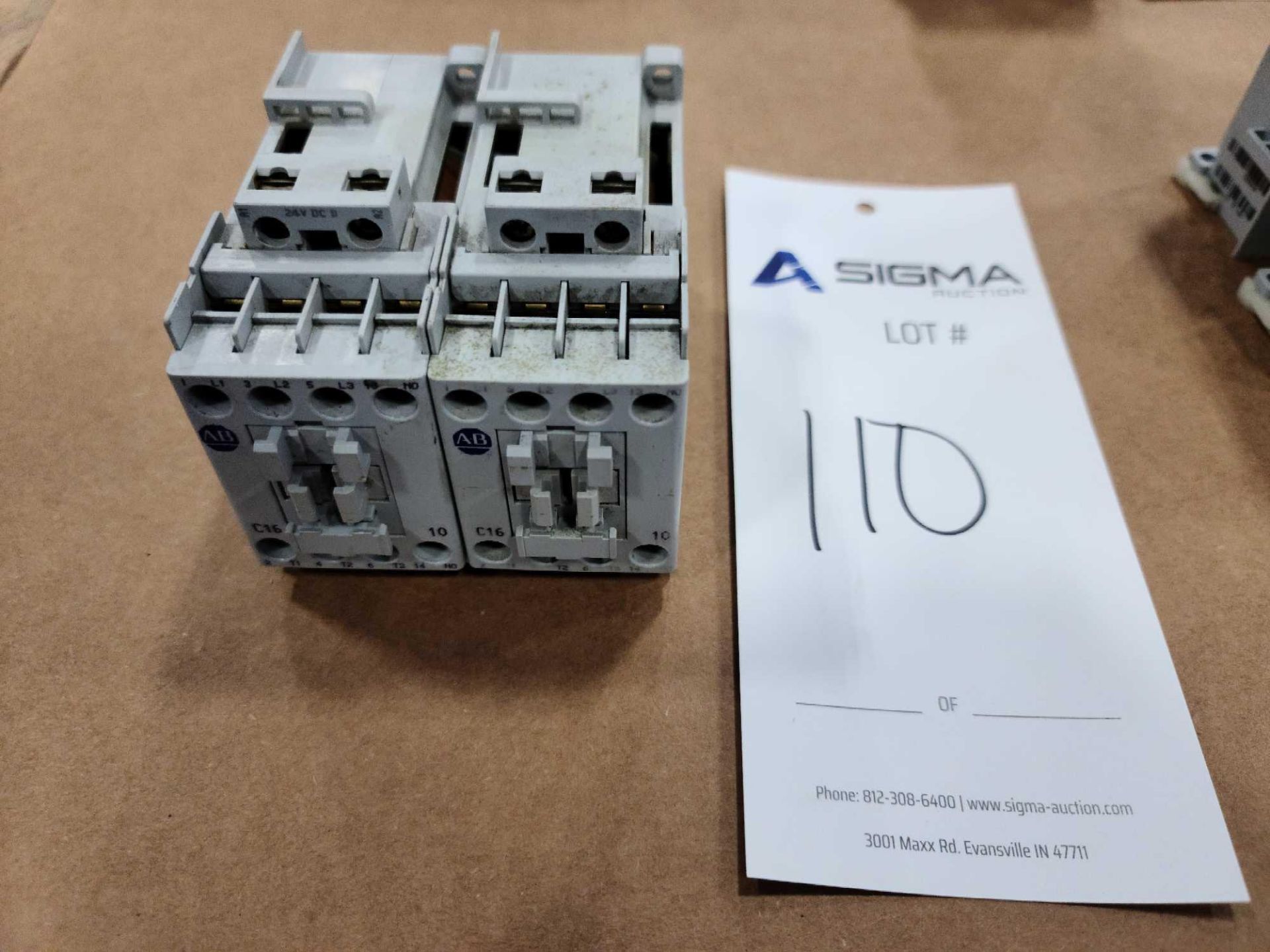 (2) Allen-Bradley 100-C16Z*10 Series A Contactors