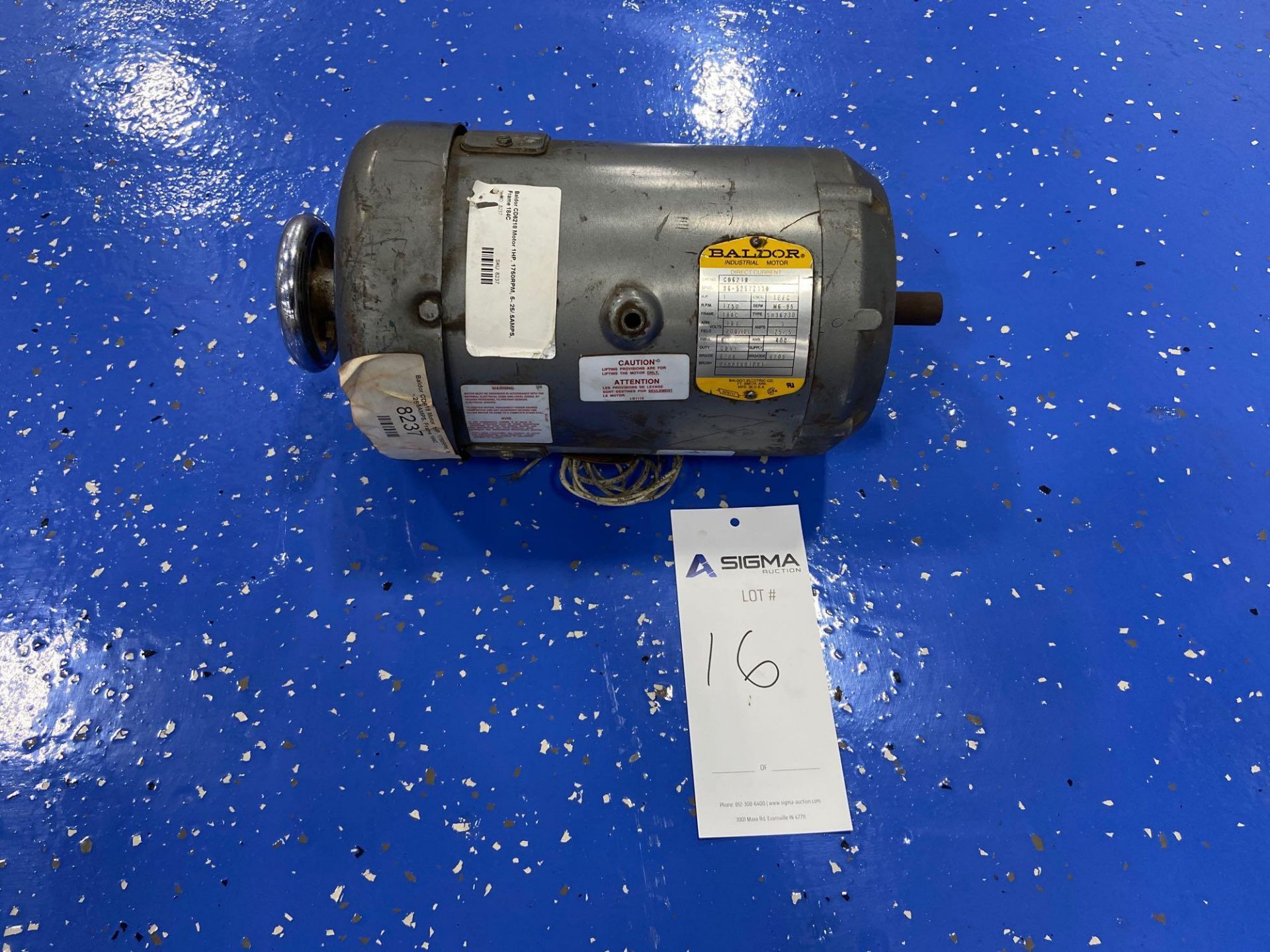 1HP Baldor CD6218 Motor