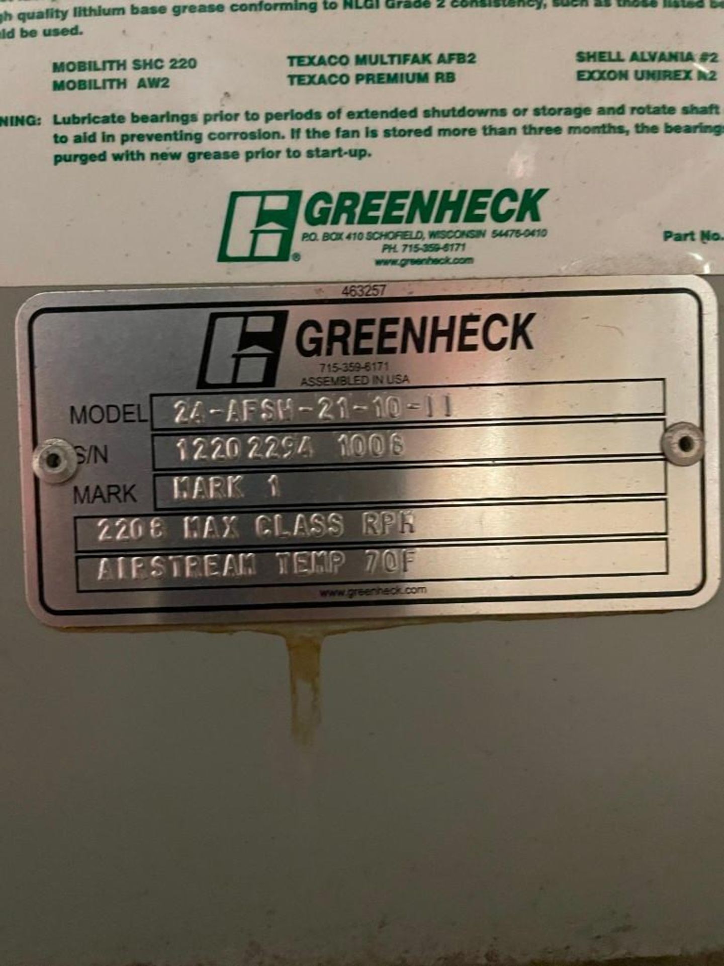 Greenheck 24-AFSW Blower with 7.5 Horsepower Motor - Image 15 of 15
