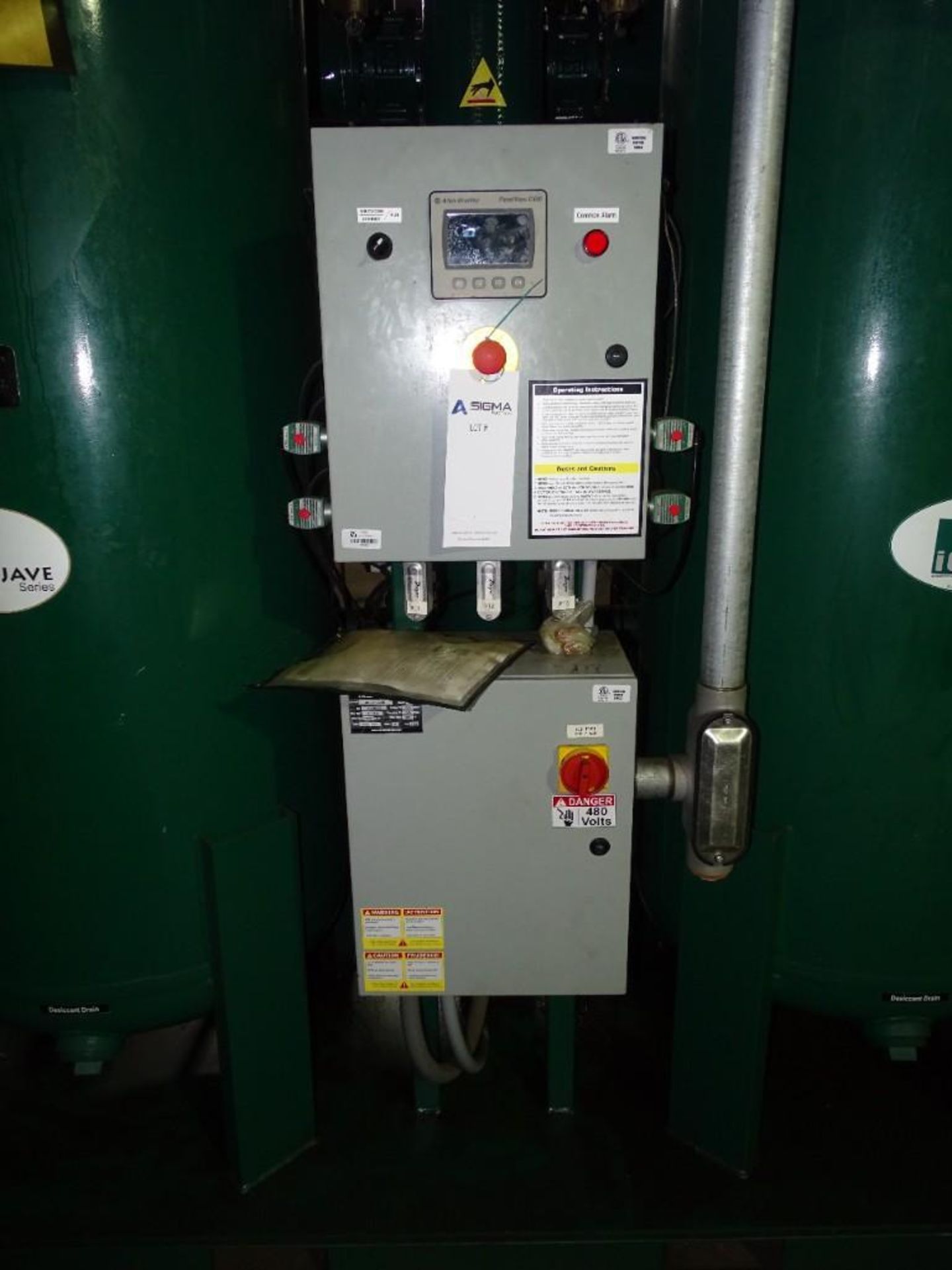 iCP Compressors iDBPE-2000 Dual Tower Heat Reactivated Desiccant Air Dryer - Image 5 of 11