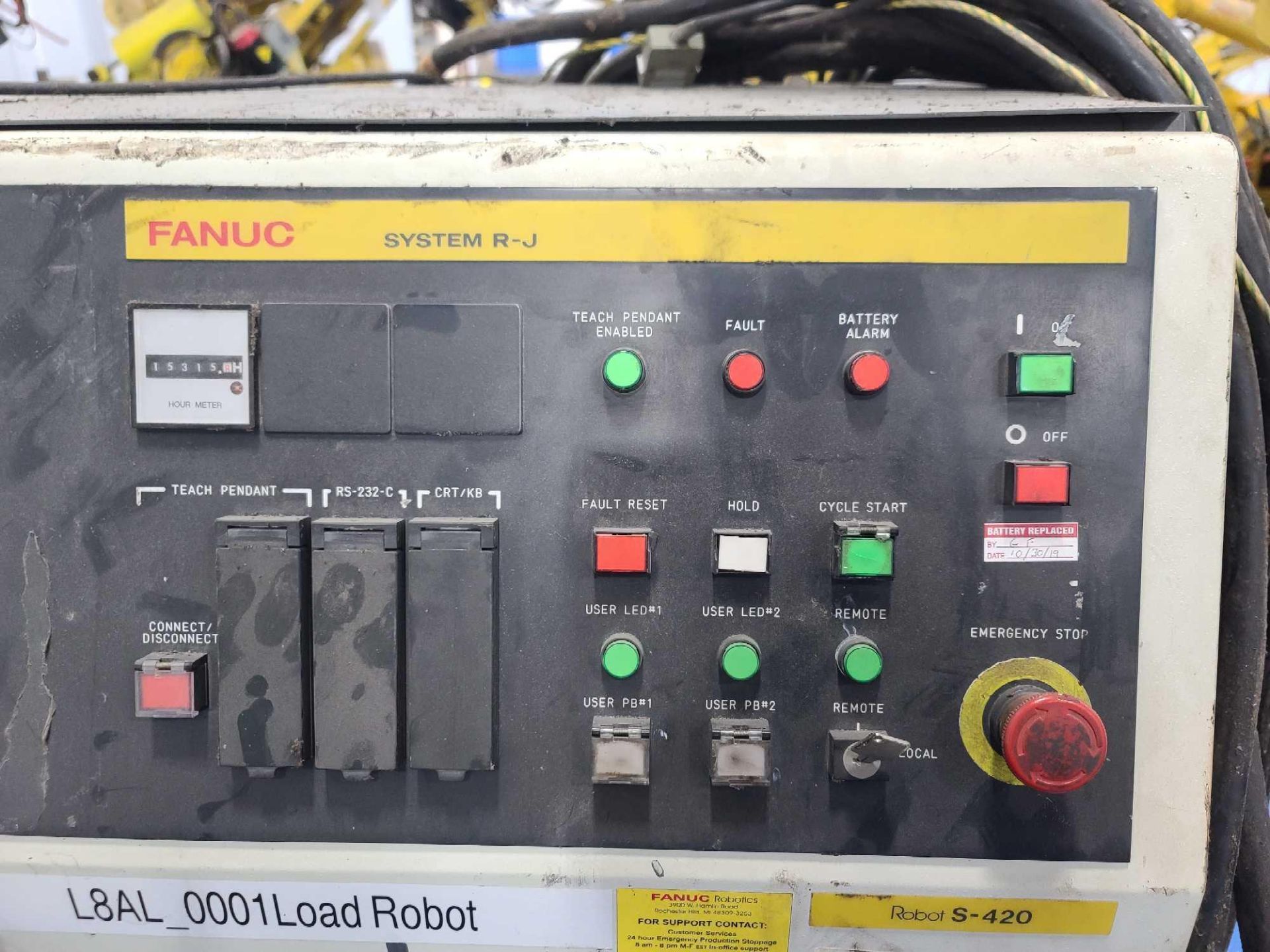 Fanuc Robot System R-J Control Panel for Fanuc S-420 Robotic Arm - Image 3 of 5