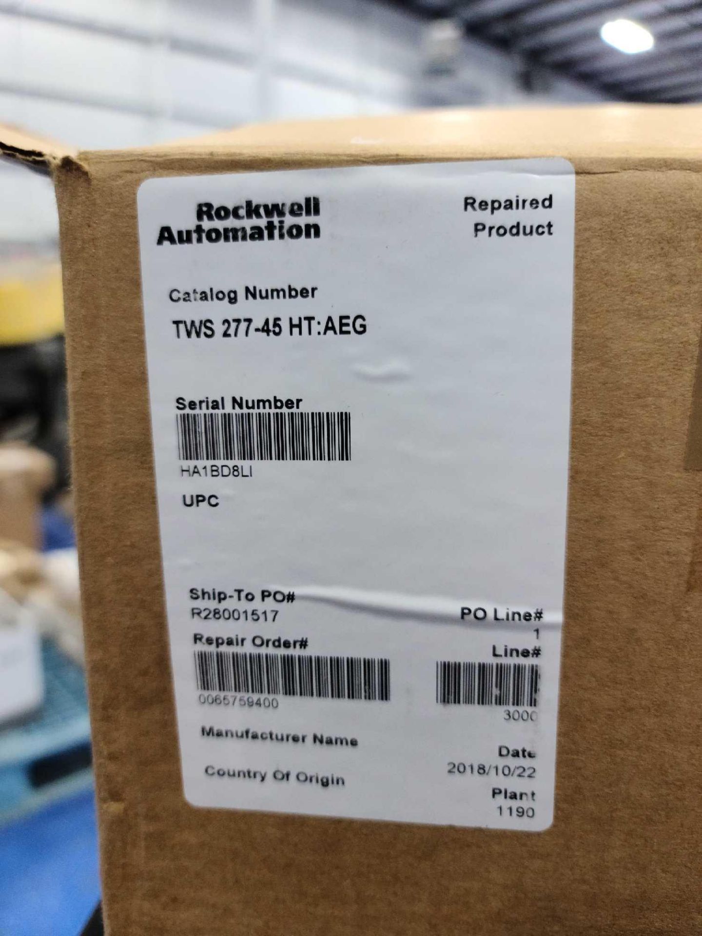 Rockwell Automation TWS 277-45 HT:AEG Thyro-S Thyristor Power Controller - Image 2 of 2