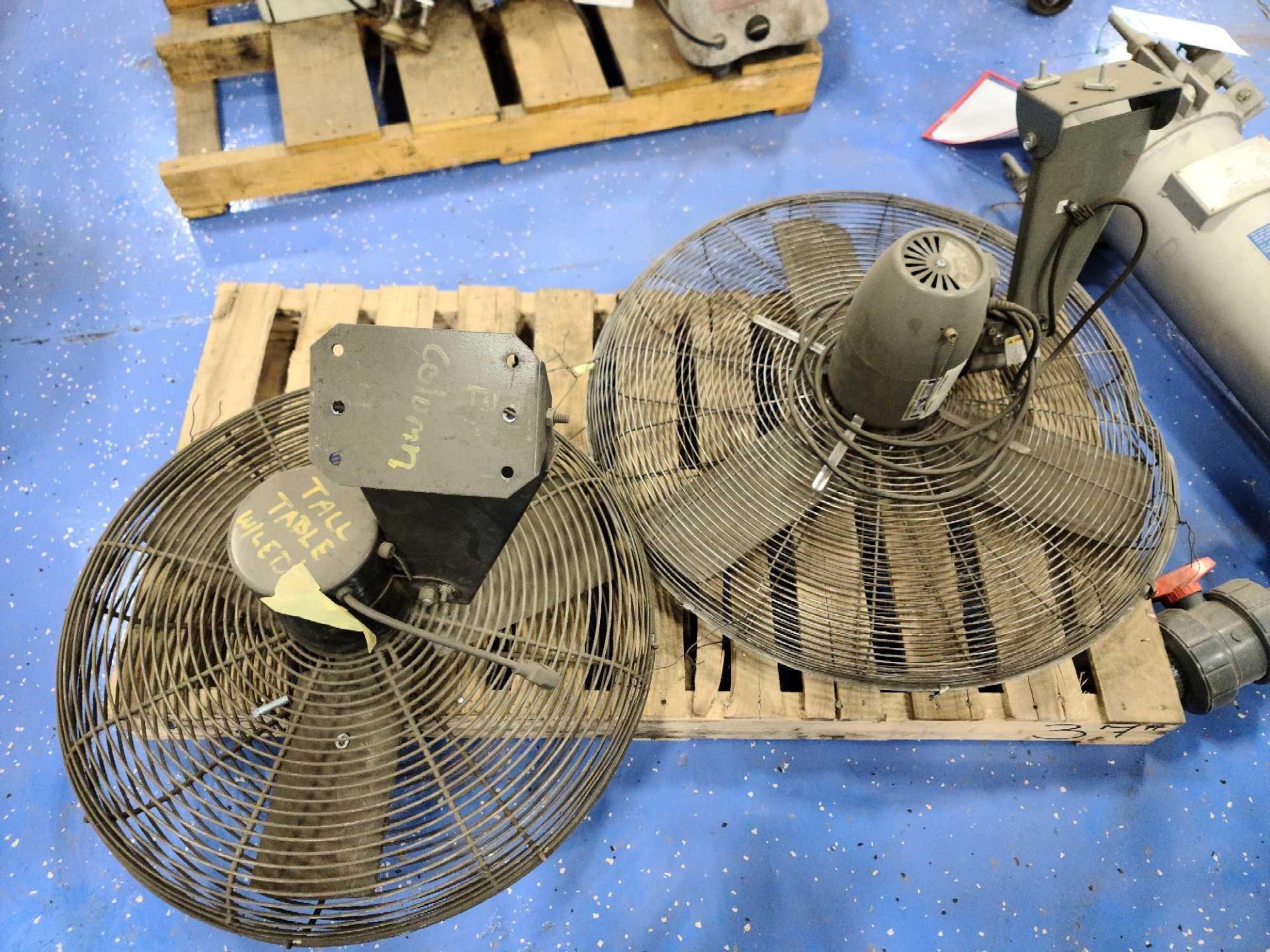 (2) Industrial Wall Mounted Fans