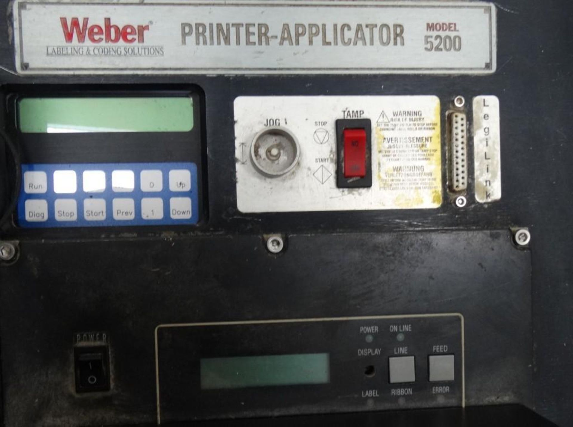 Weber 5200 Print Apply Labeler with Sato Printer - Image 7 of 8