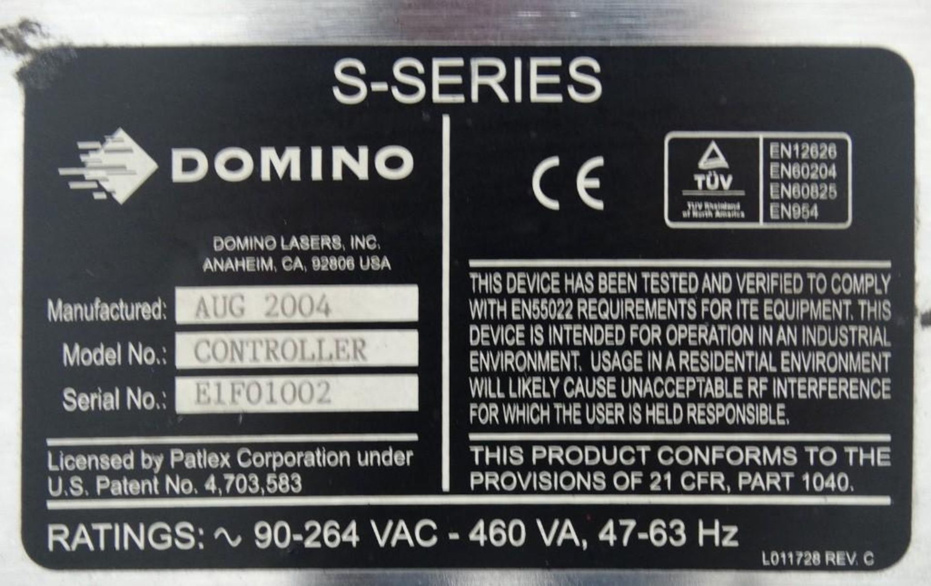 Domino S300 Series Laser Coder - Image 6 of 7