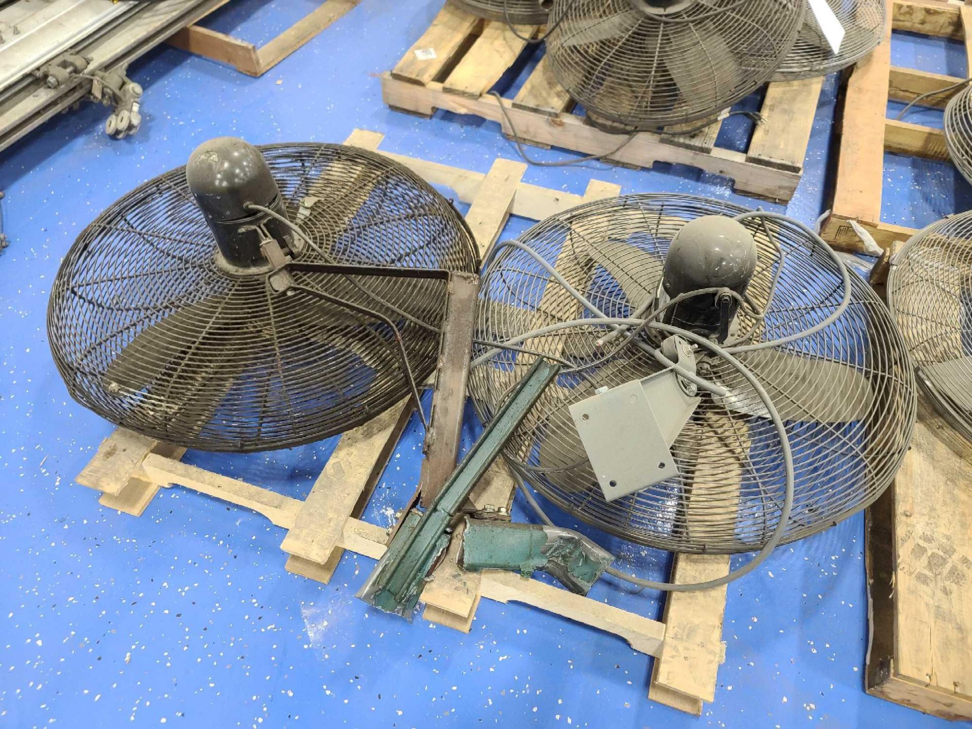 (2) 30" Diameter Industrial Wall Mounted Fans