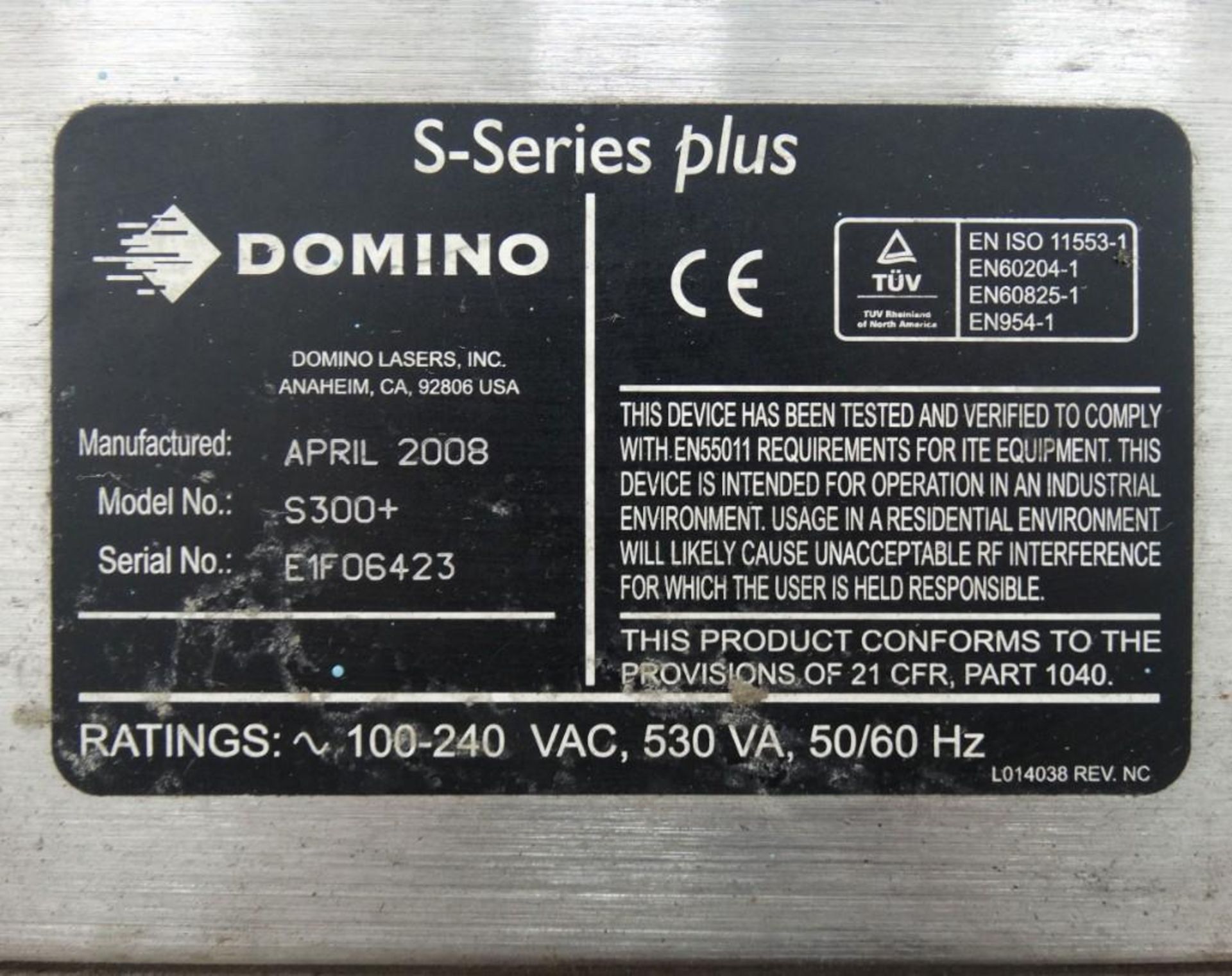 Domino S300+ Laser Coder - Image 7 of 7