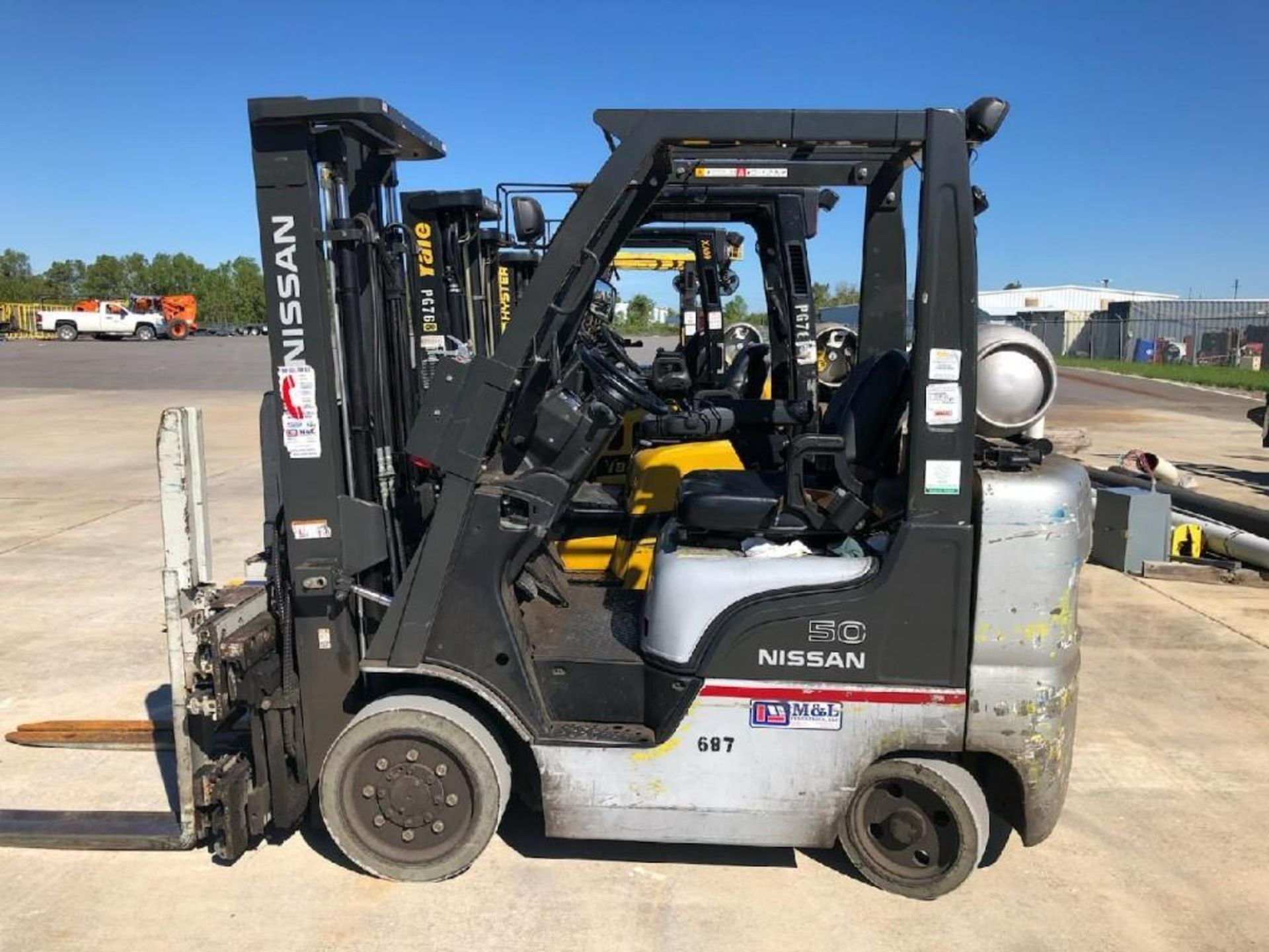 Nissan 3,500 LB Capacity Forklift, Model: MCP1F2A25LV