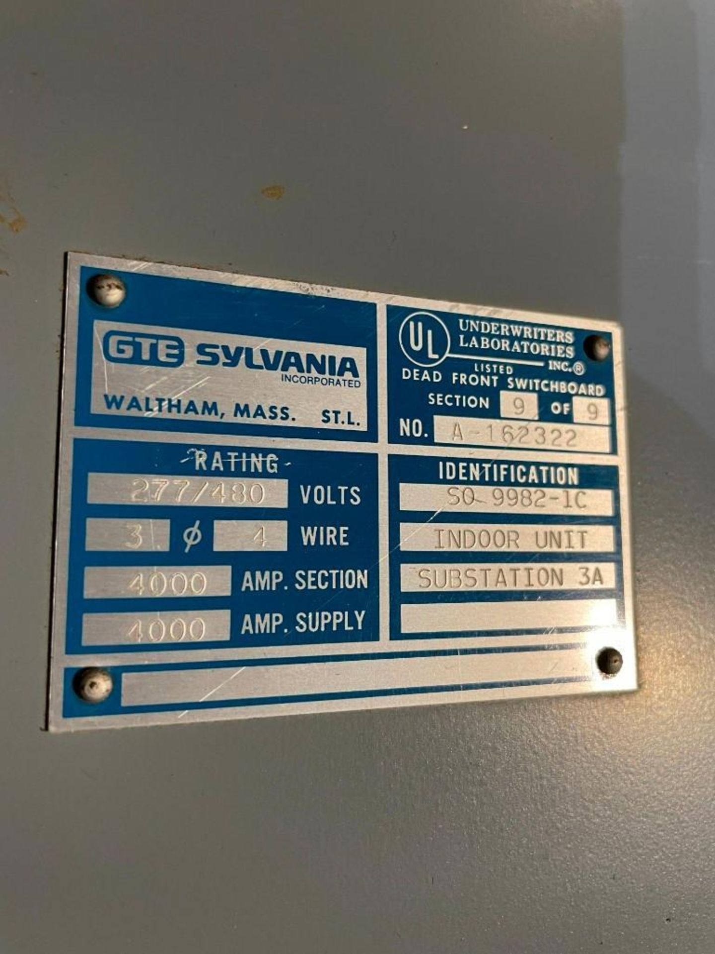 Sylvania Indoor Unit Substation 13.8KV - Image 3 of 3