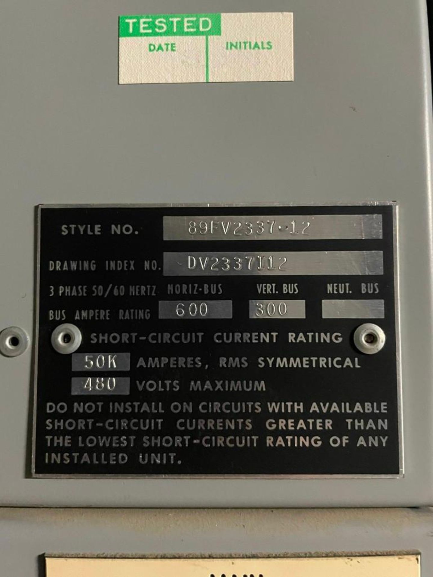 Furnas System 89 Model 89FV2337-12 Motor Control Center with Buckets - Image 6 of 7