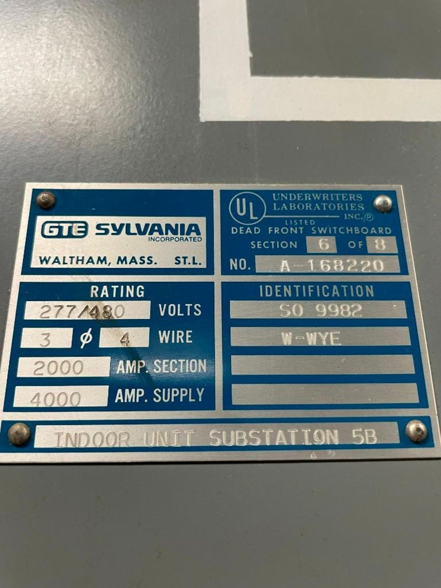 Sylvania Indoor Unit Substation 13.8KV - Image 5 of 5