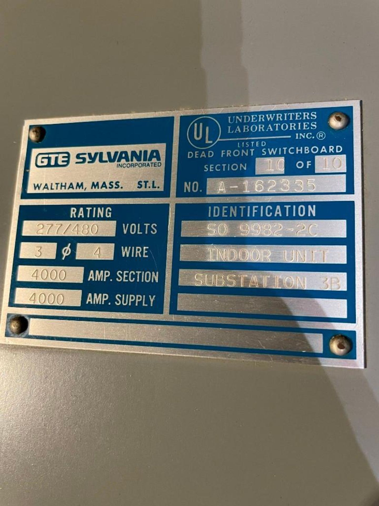 Sylvania Indoor Unit Substation 13.8KV - Image 3 of 3
