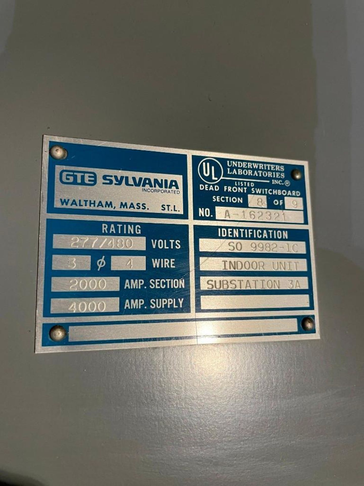 Sylvania Indoor Unit Substation w 3 QSF Buckets - Image 6 of 6