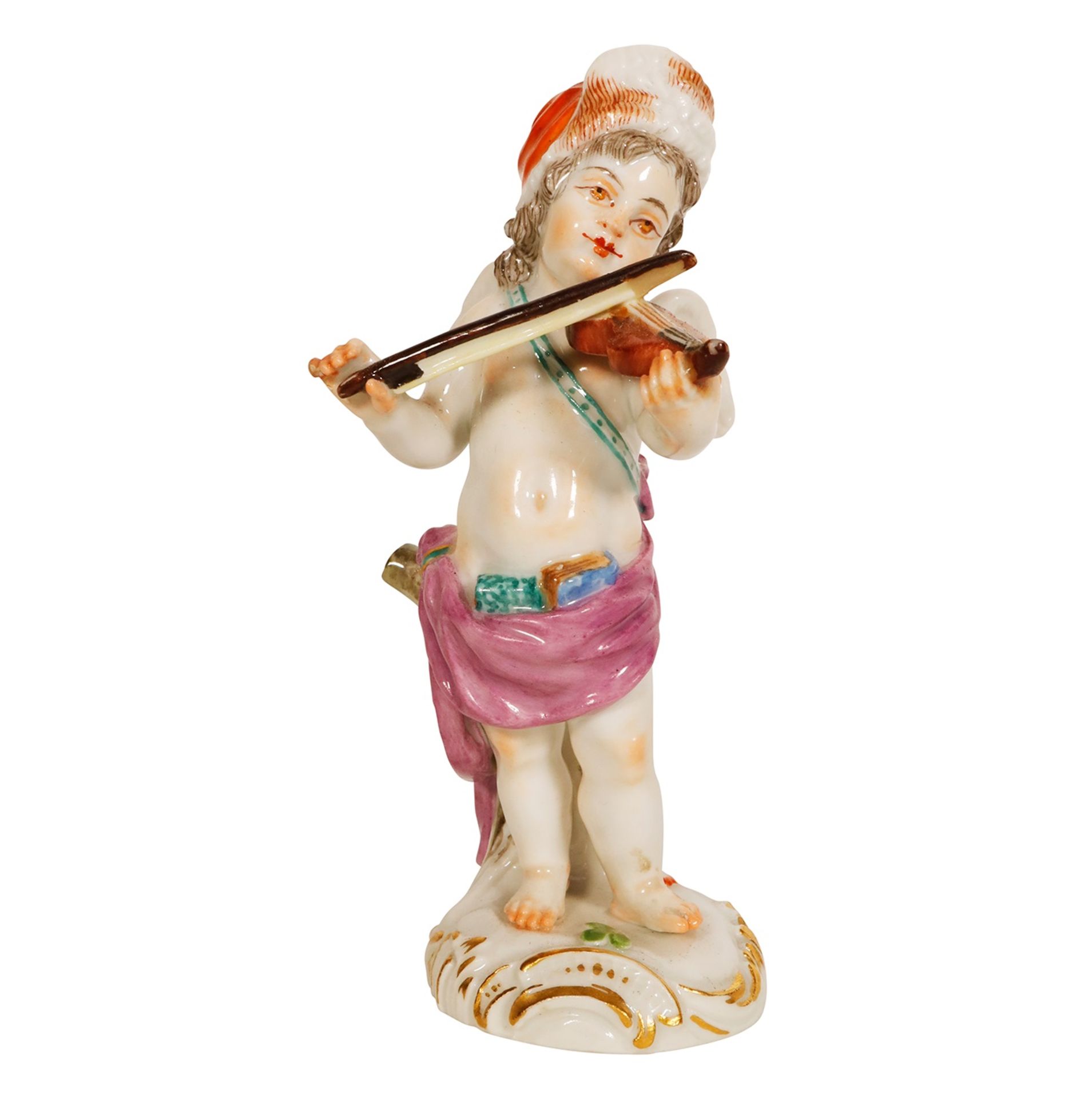 MEISSEN Model 21 'Kleiner Amor mit Geige' 19. Jahh.