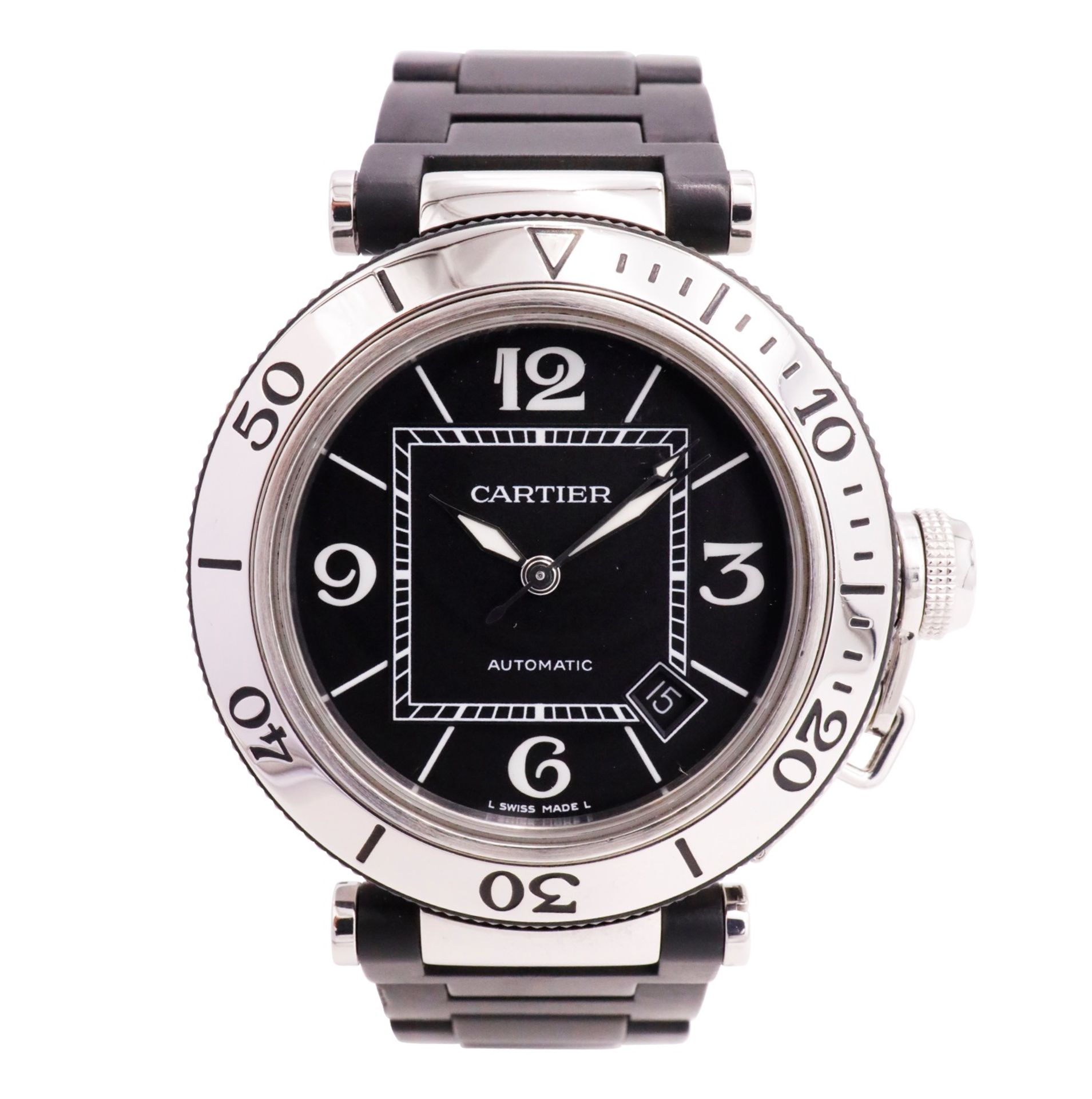 CARTIER Pasha Seatimer Date Automatik Stahl 40mm