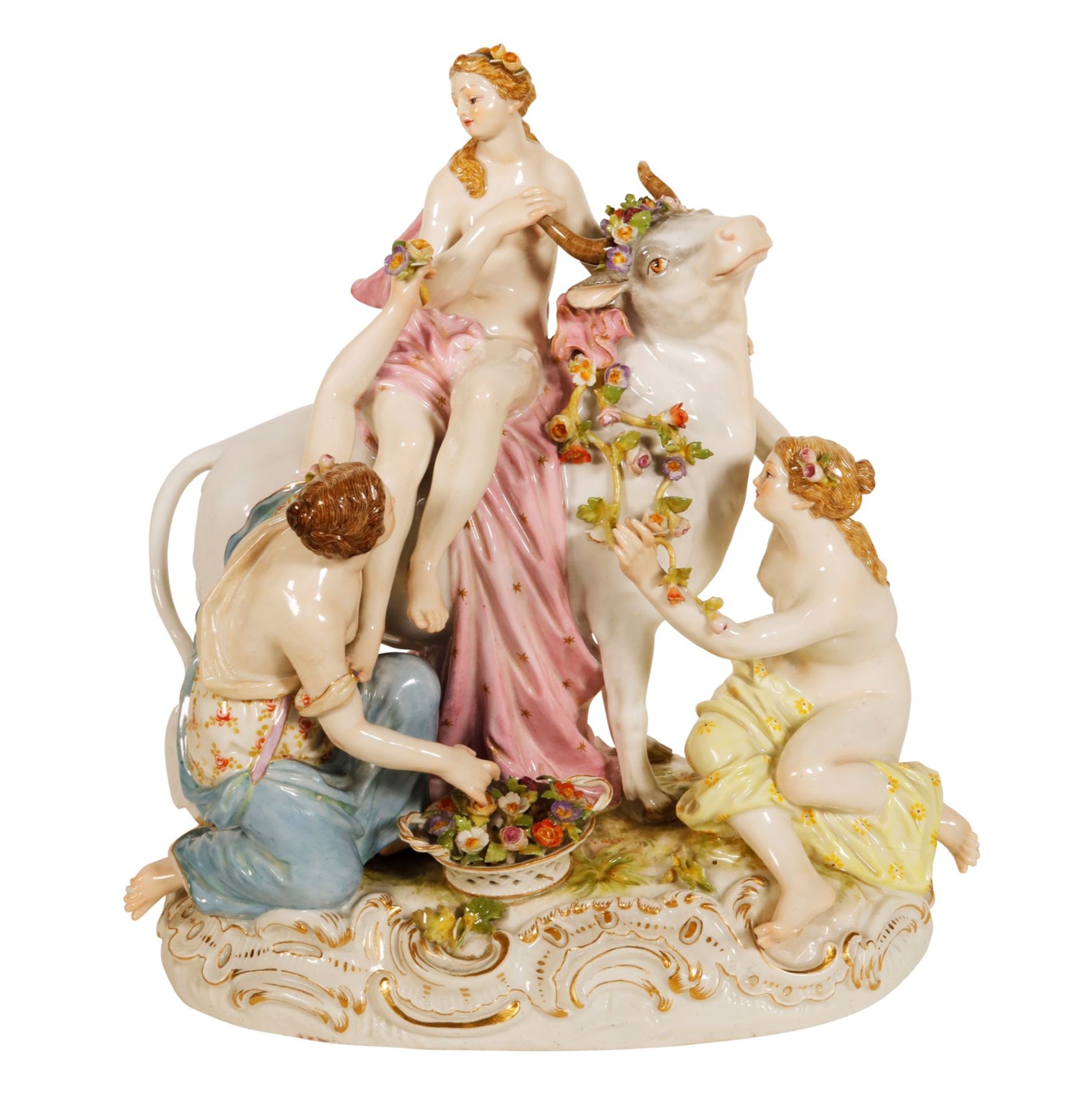 MEISSEN Figur Model 2697 'Europa auf dem Stier'