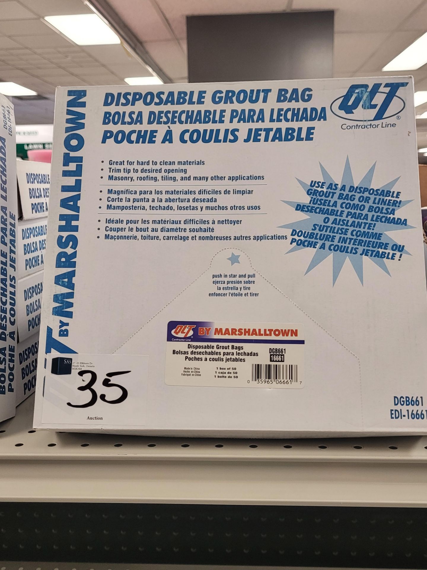 Marshalltown Disposable Grout Bag