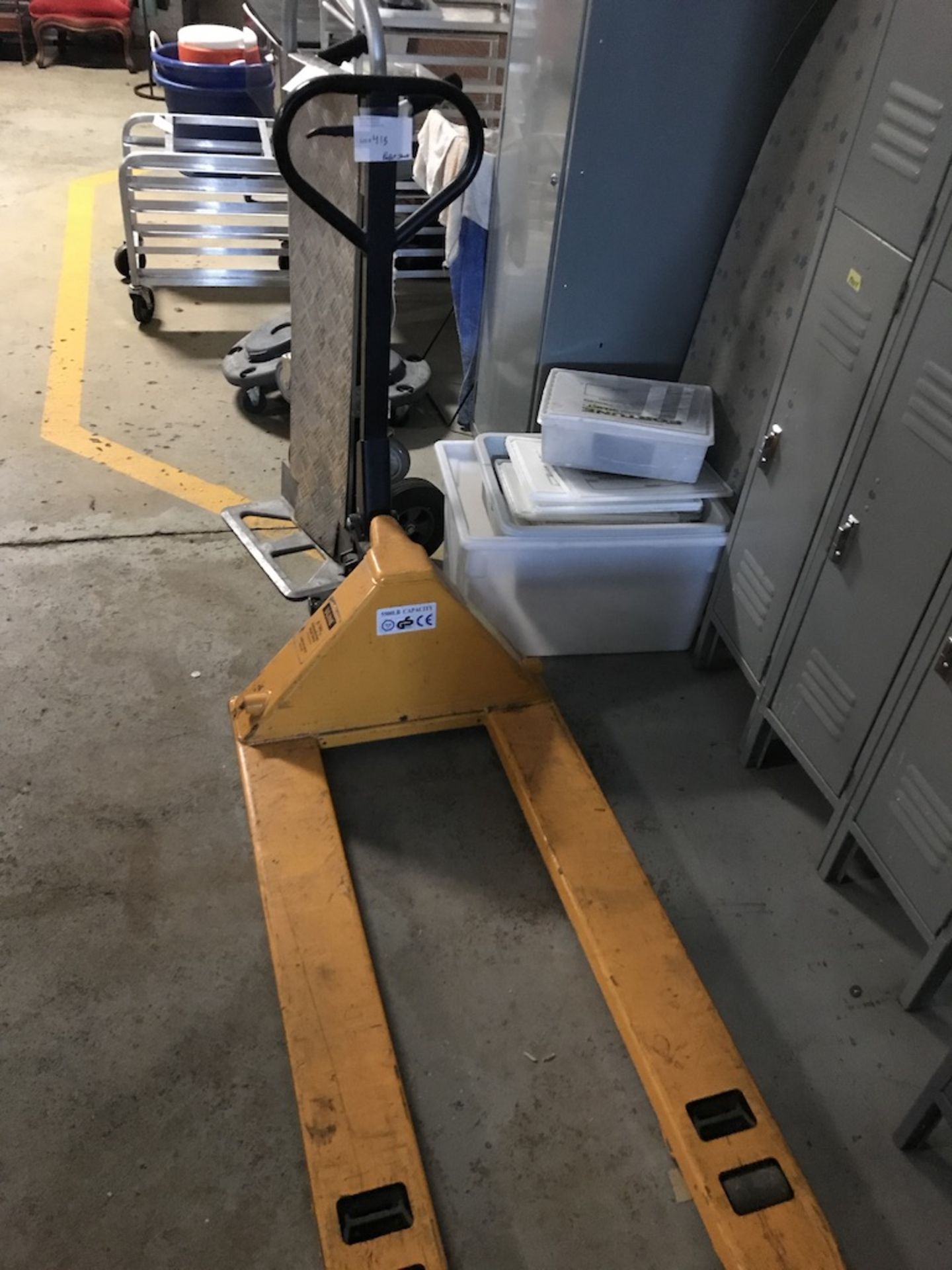 U-LINE STANDARD FORK PALLET JACK, 5500LB CAPACITY (MUST BE PICKED UP ON LAST 2 DAYS OF REMOVAL)