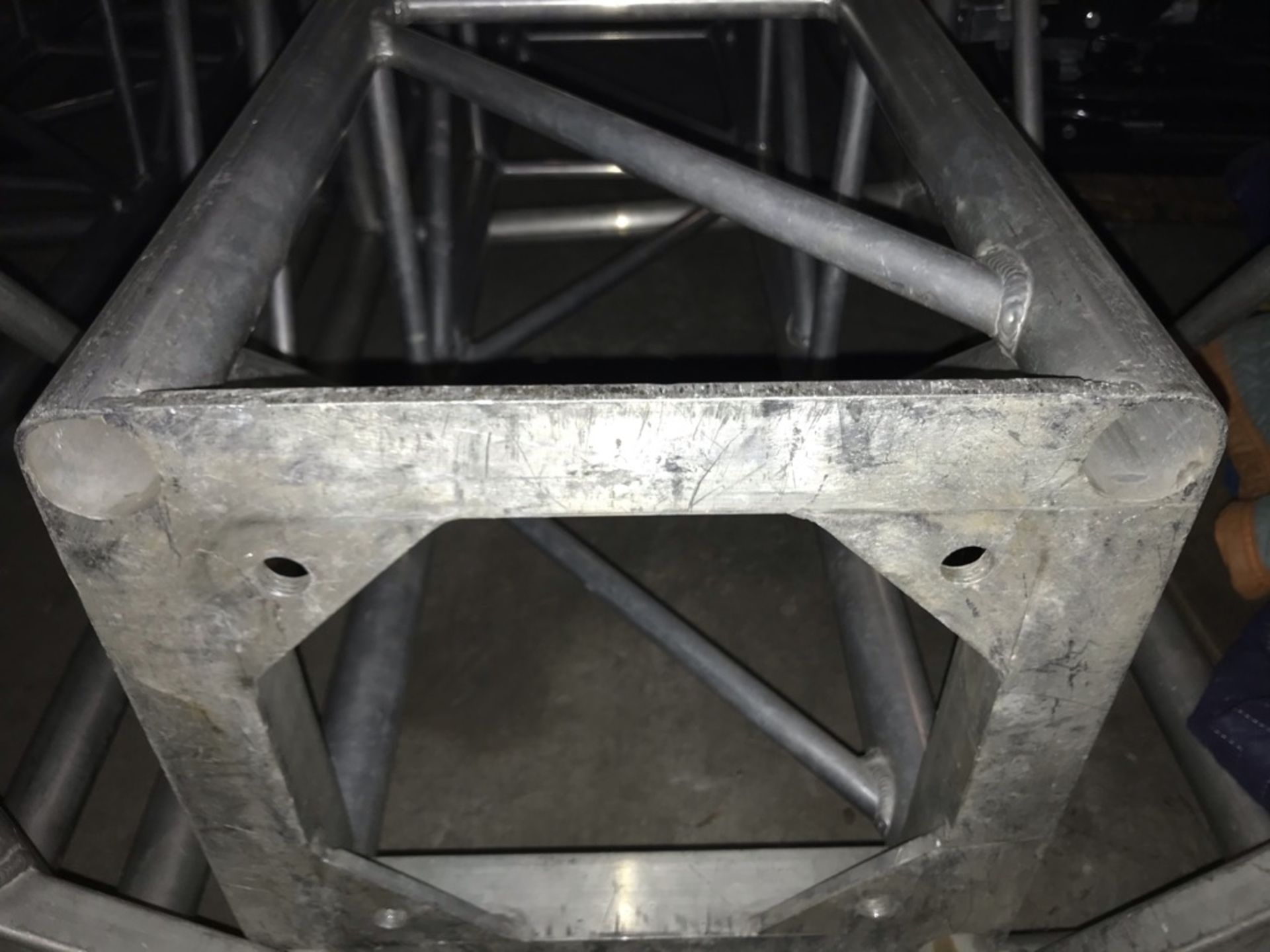 LOT OF: (2) 16" X 16" X 10'L ALUMINUM TRUSS