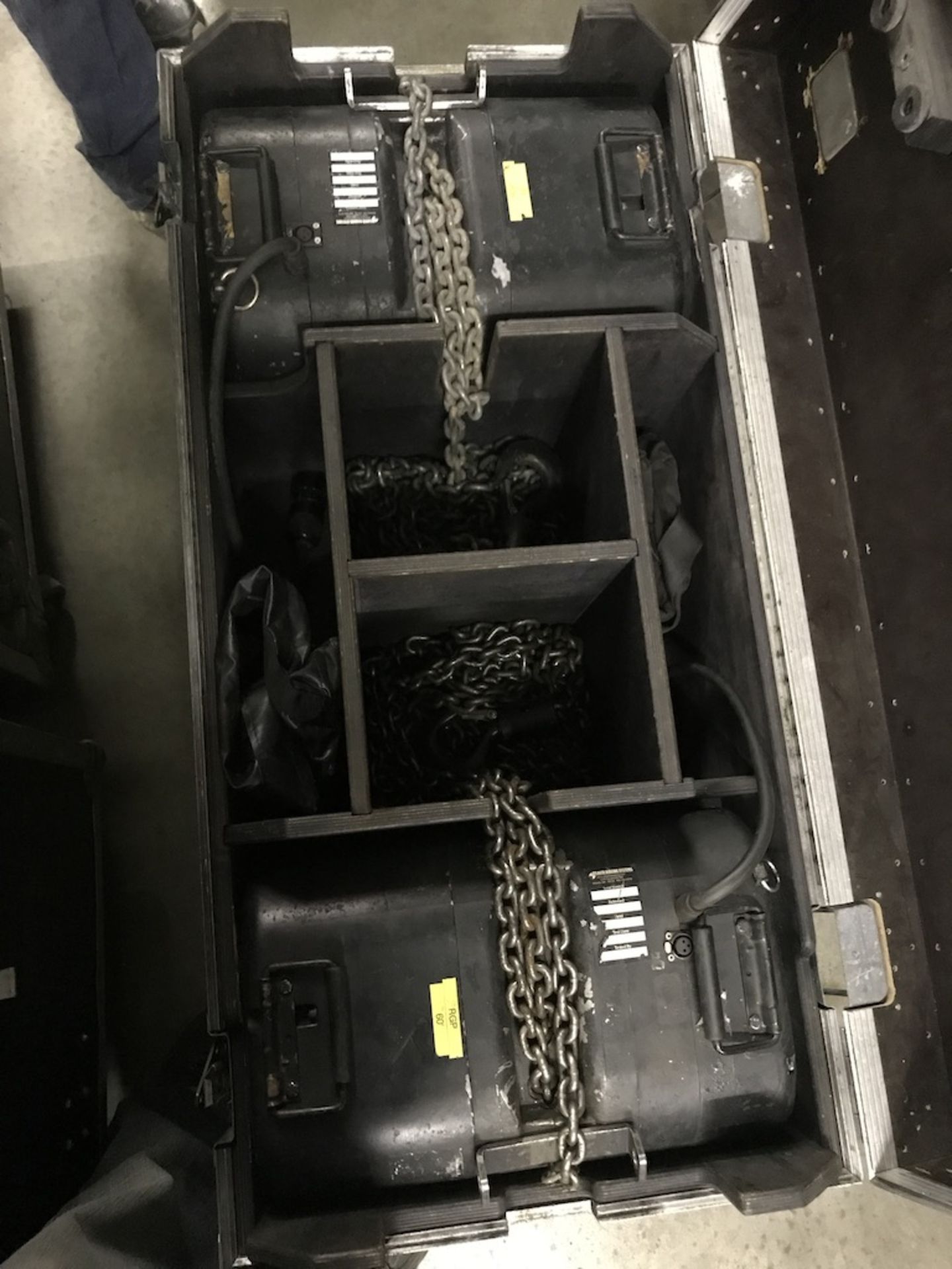 LOT OF: (2) ATLANTA RIGGING SYSTEMS LODESTAR ELECTRIC CHAIN HOISTS RATED FOR 1 TON, BOTH HAVE 60' FE - Image 2 of 5