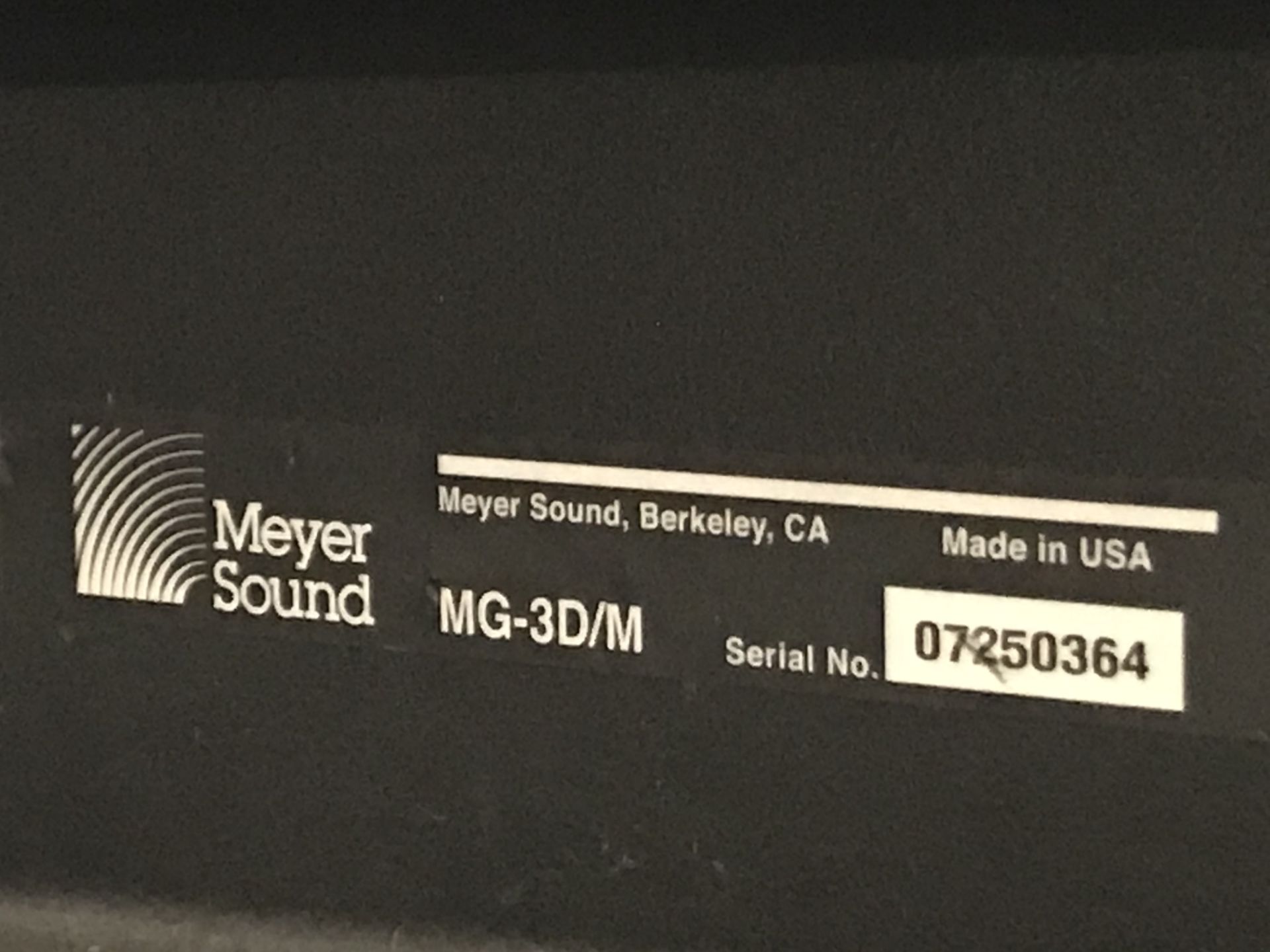 LOT OF: (4) MEYER SOUND, MILO HP MONITORS W/ ROLLING CART AND (1) 43" X 54" STEEL FRAME GROUNDSTACK - Image 11 of 12