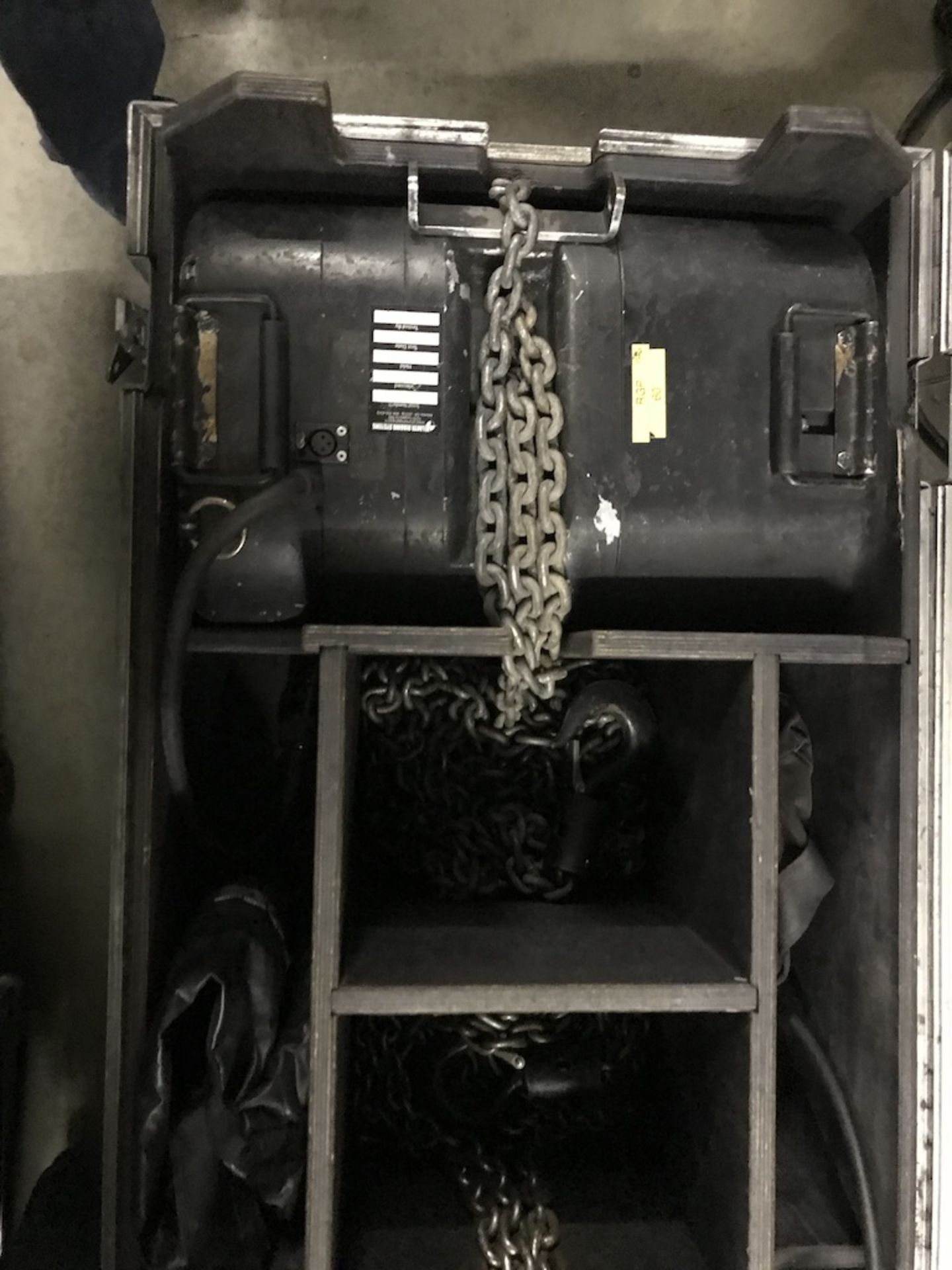 LOT OF: (2) ATLANTA RIGGING SYSTEMS LODESTAR ELECTRIC CHAIN HOISTS RATED FOR 1 TON, BOTH HAVE 60' FE - Image 3 of 5