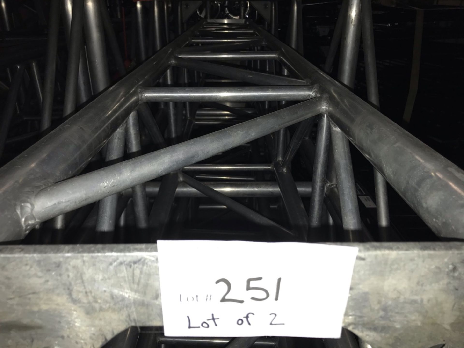 LOT OF: (2) 16" X 16" X 10'L ALUMINUM TRUSS