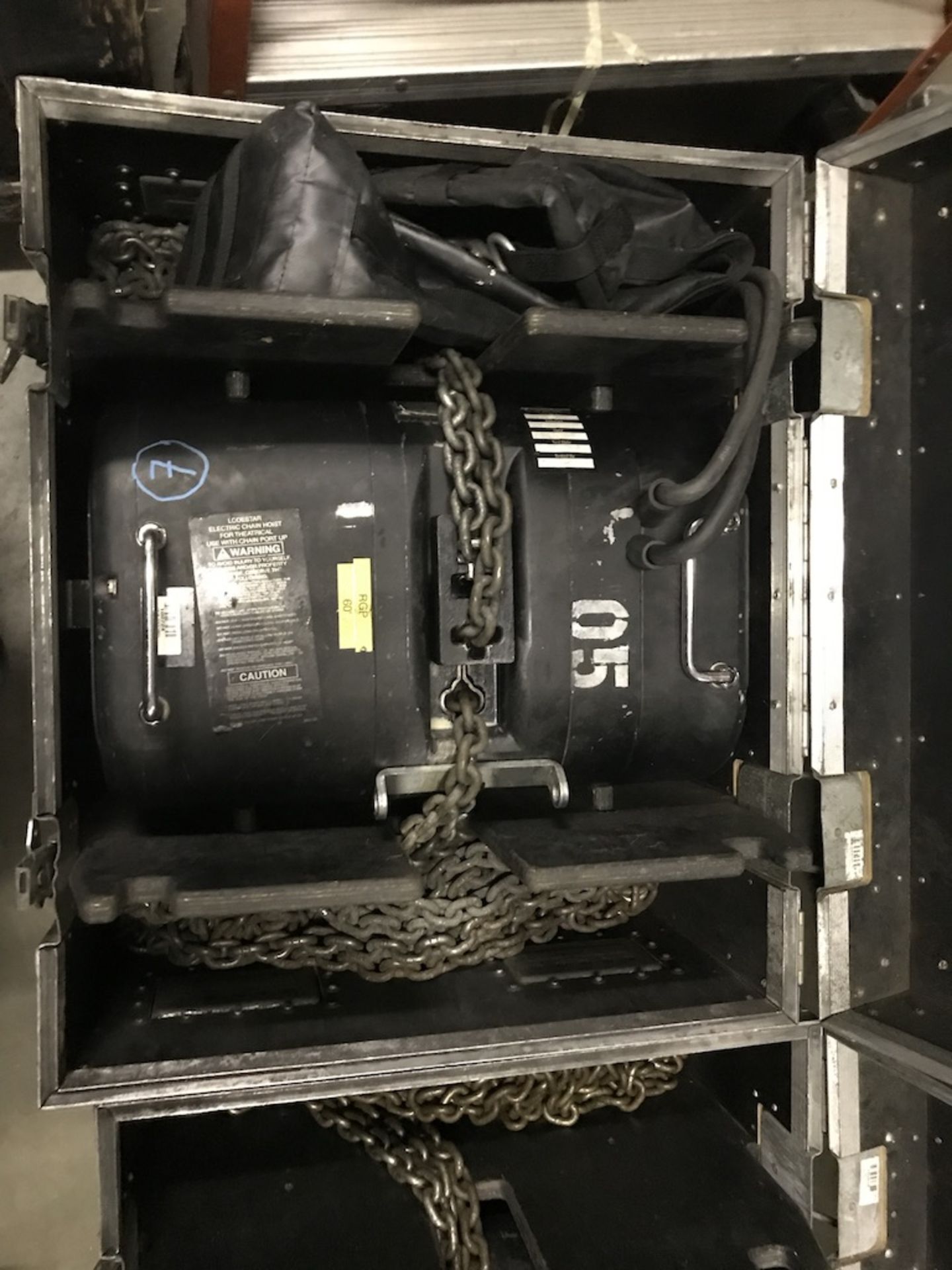 LOT OF: (2) ATLANTA RIGGING SYSTEMS LODESTAR ELECTRIC CHAIN HOISTS RATED FOR 1 TON, BOTH HAVE 60' FE - Image 2 of 4