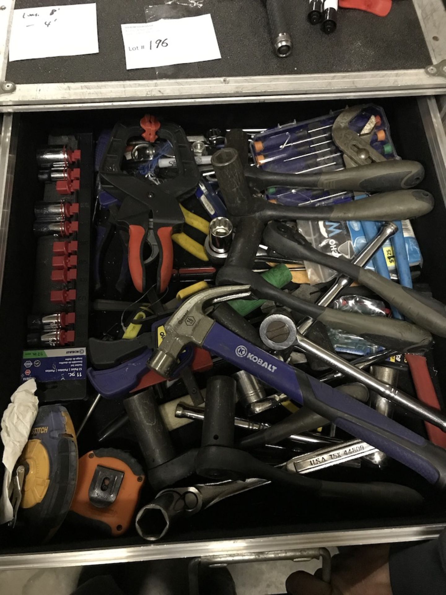 5 DRAWER ROLLING TOOL BOX W/ TOOLS INSIDE (SEE PICTURES) - Image 4 of 11