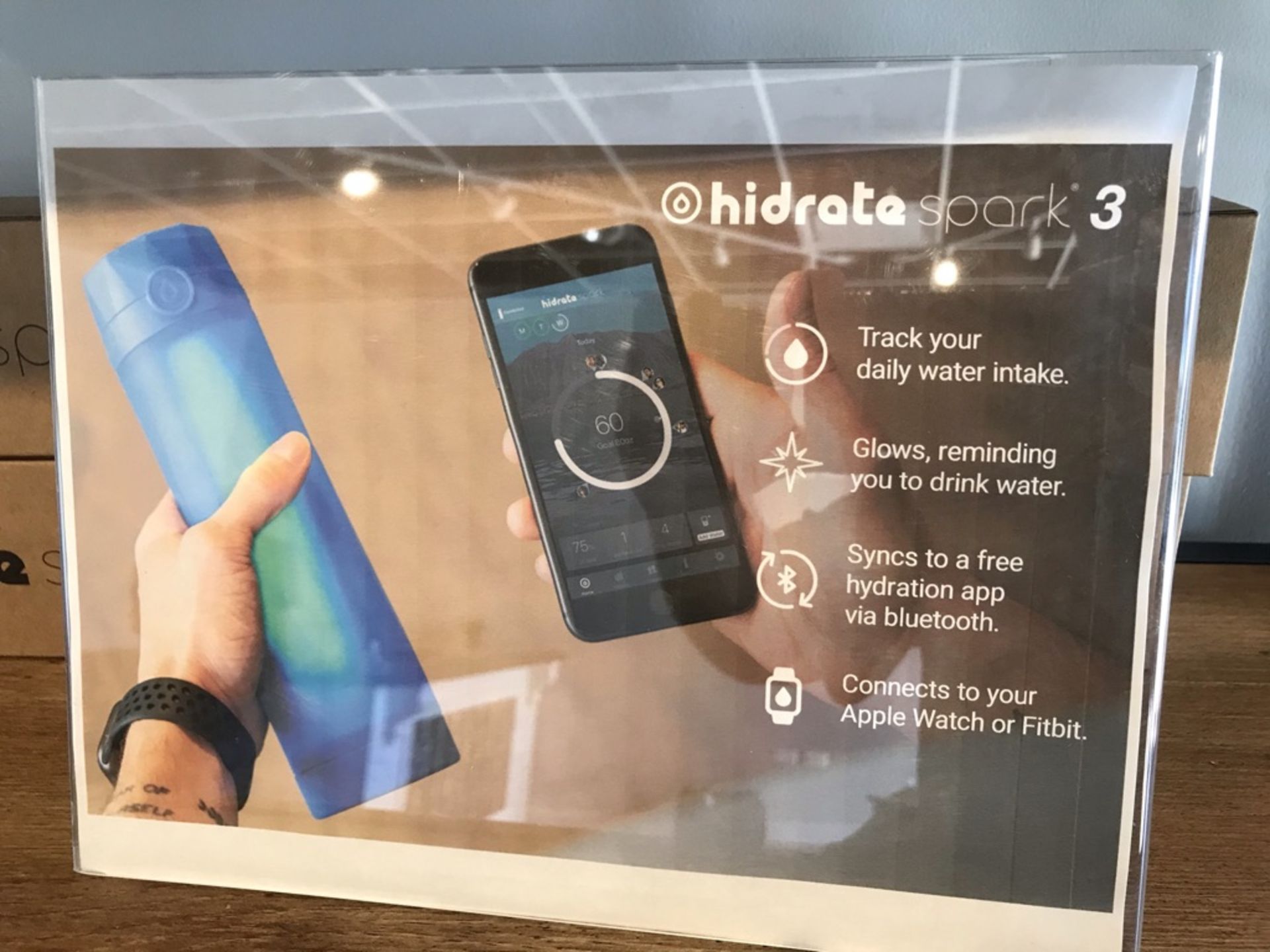 HIDRATE SPARK 3 SMART WATER BOTTLE, BLUETOOTH ENABLED (RETAIL PRICE $59.95) - Image 2 of 9