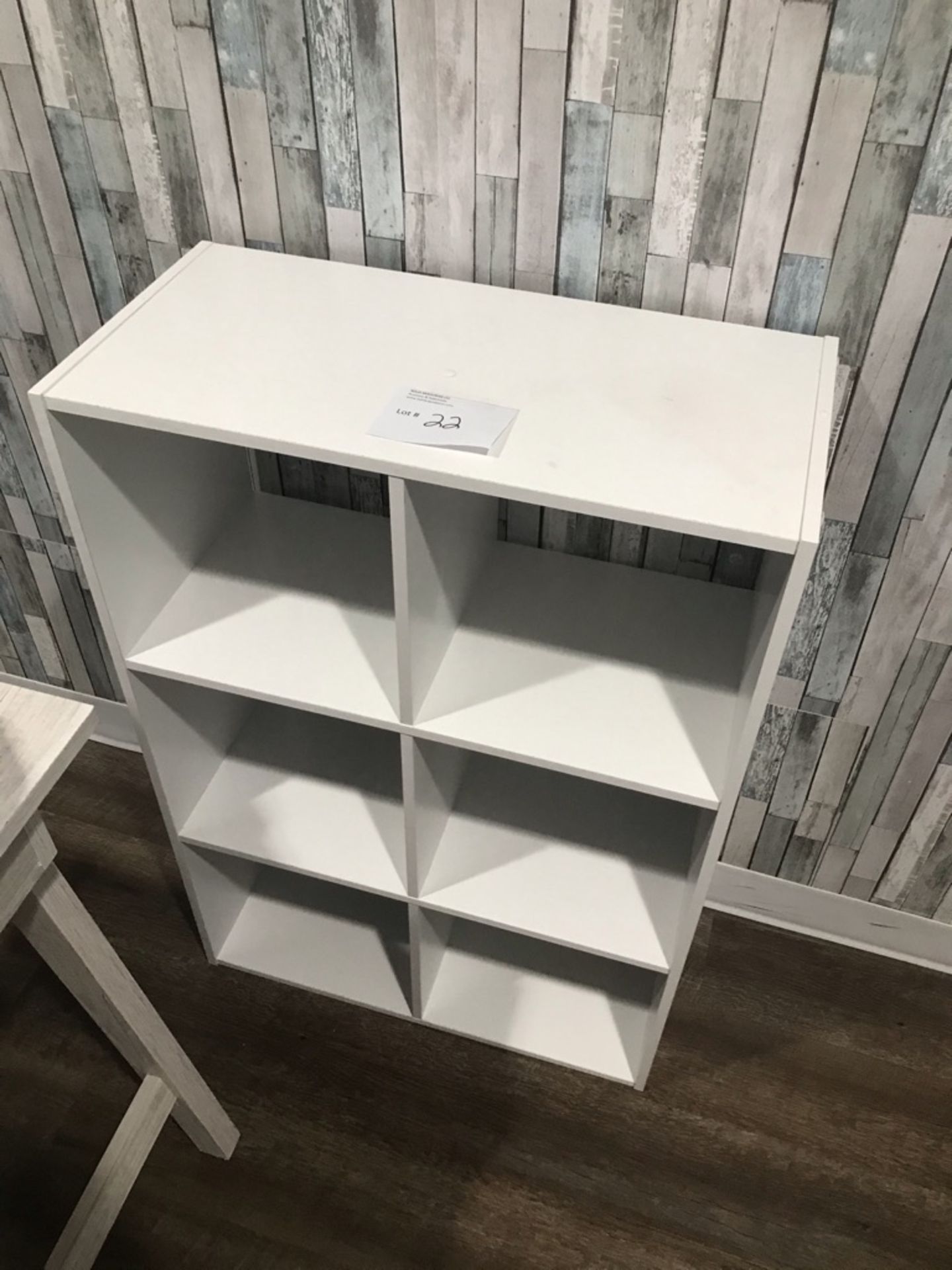 6 COMPARTMENT WHITE CUBBY, APPROX 36" X 24" X 12" - Image 3 of 3