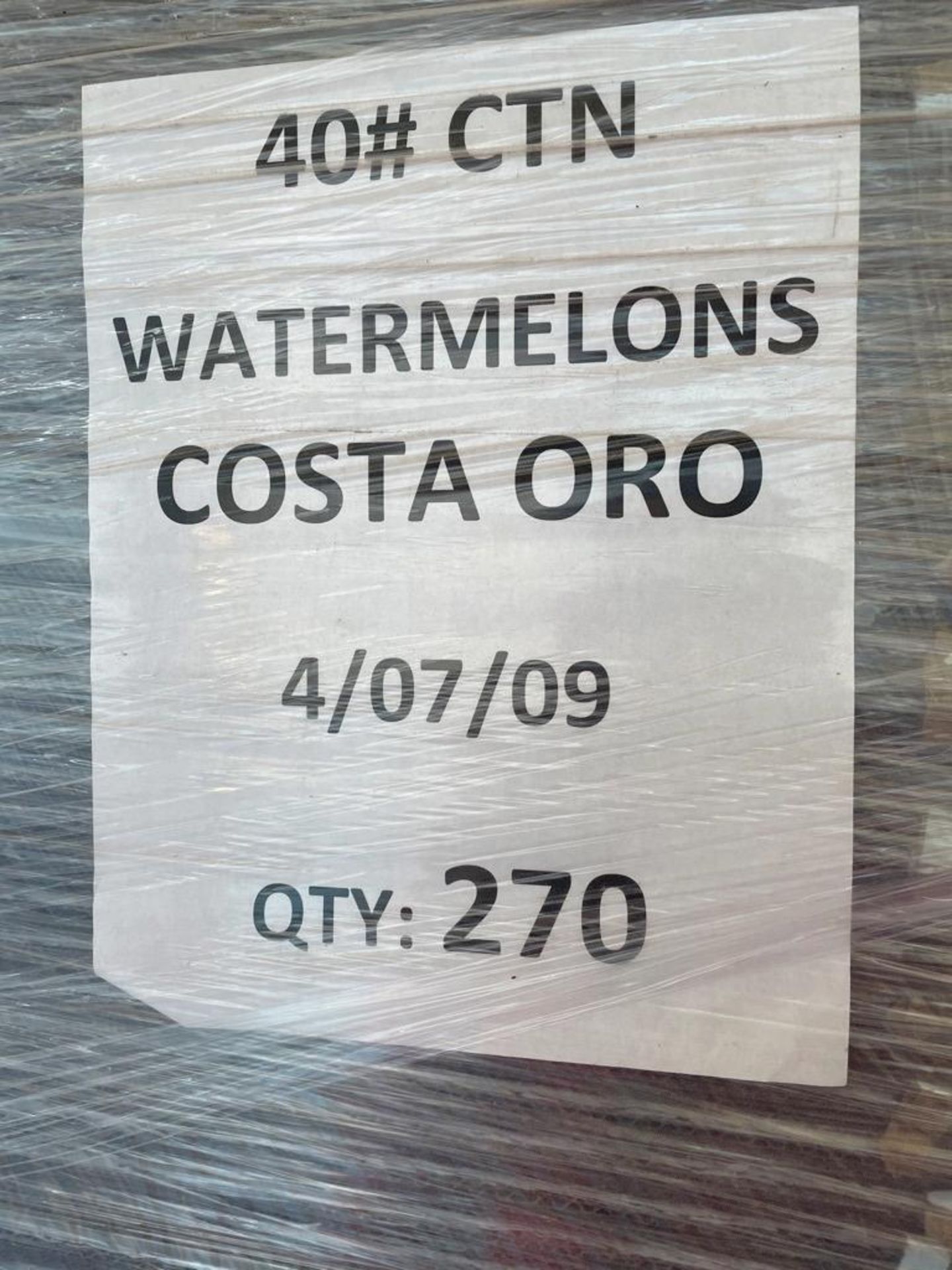 Costa Oro Watermelon 40# CTN - Image 2 of 2