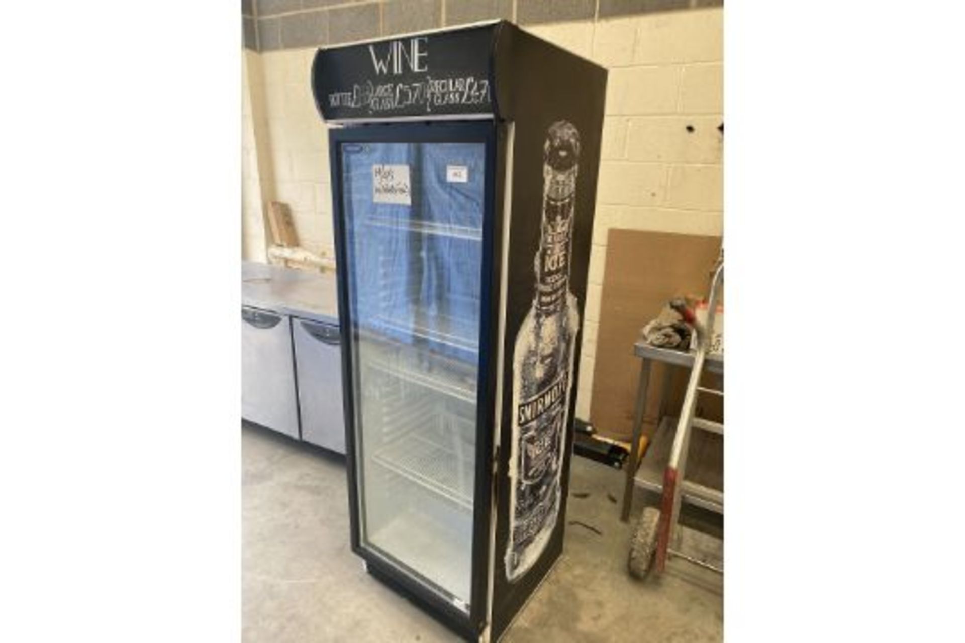 Upright Wine Beer Pop Fridge see through Door