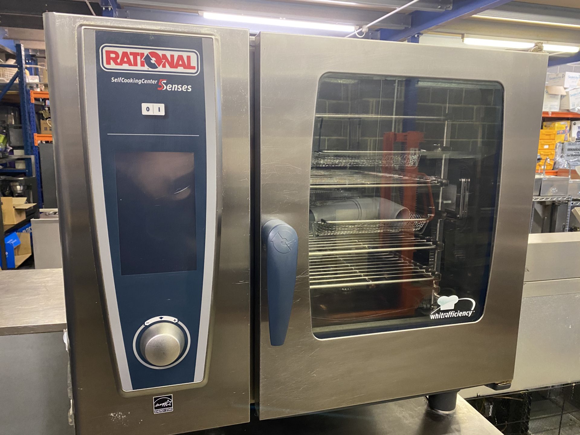 Rational White Efficiency 6 Grid Combi Steamer on Stand - Image 3 of 11