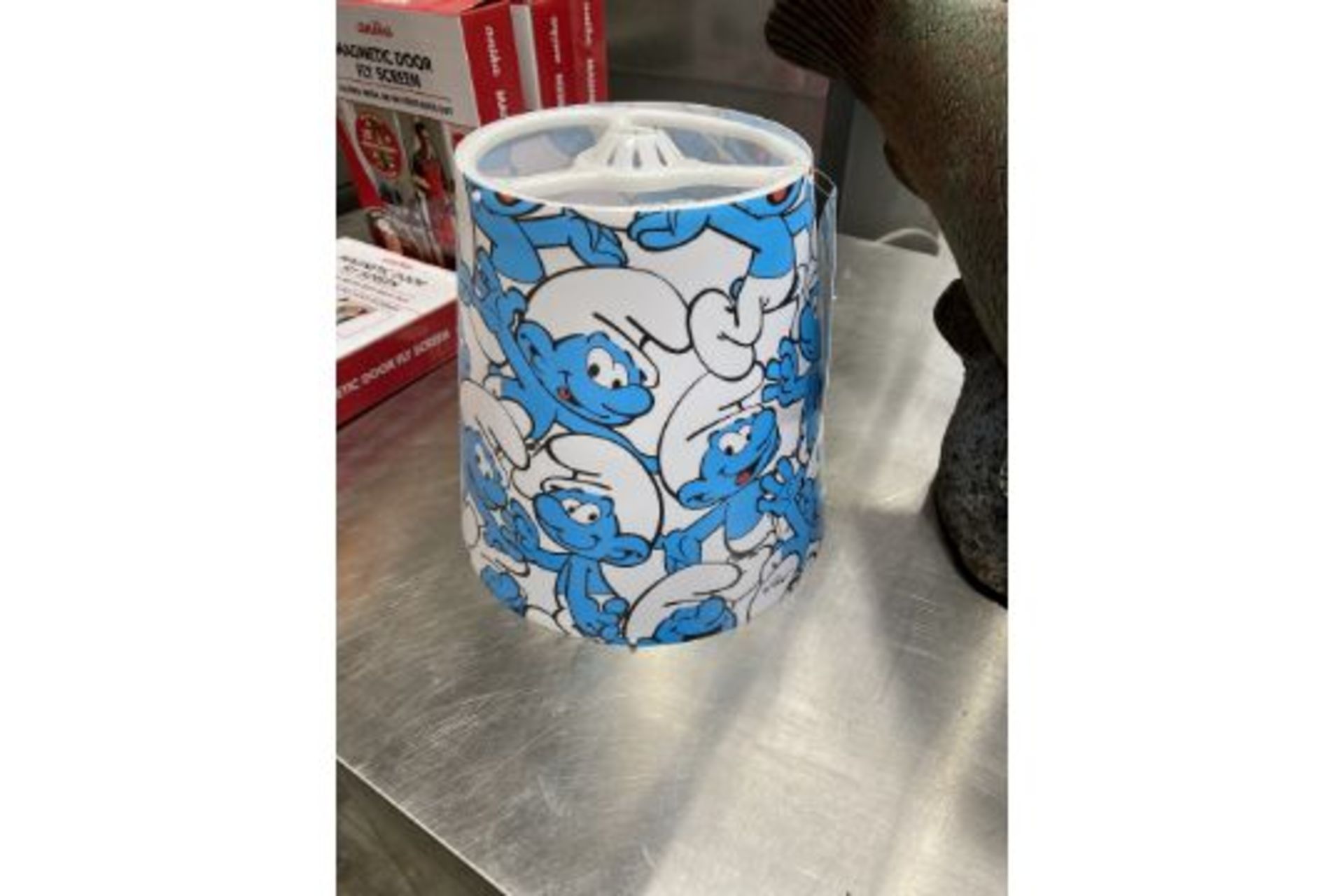 21 x New Smurf Lamp Shades with Fittings,