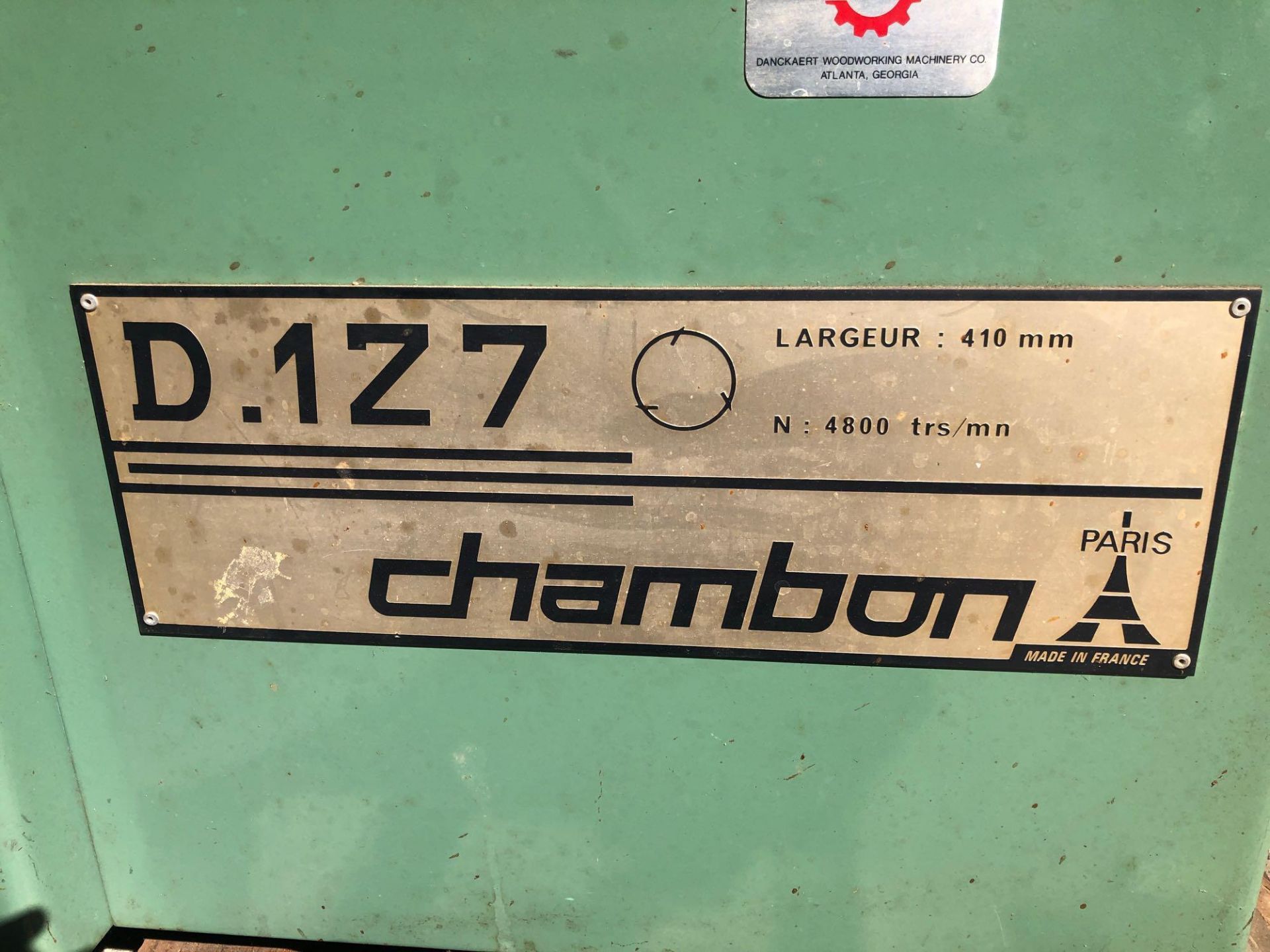 Chambon D127 Surface Planer - Image 6 of 6