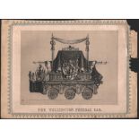 OLD ENGRAVING OF THE WELLINGTON FUNERAL CAR