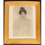 FRAMED SIGNED PRINT OF A GIRL