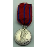 KING GEORGE V 1911 CORONATION CITY OF LONDON POLICE MEDAL PC J.P. GUYATT