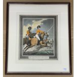 FRAMED OFF SIDE PROTECT, NEW GUARD PRINT BY THOMAS ROWLANDSON