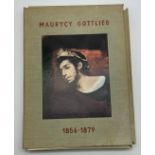 1961 MAURYCY GOTTLIEB (1856-1879) BOOK FOLIO CONTAINING 38 OF 39 REPRODUCTIONS OF THE ARTIST PAINTS