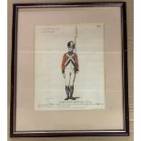 FRAMED SHOULDER ARMS - 2ND MOTION PRINT BY THOMAS ROWLANDSON