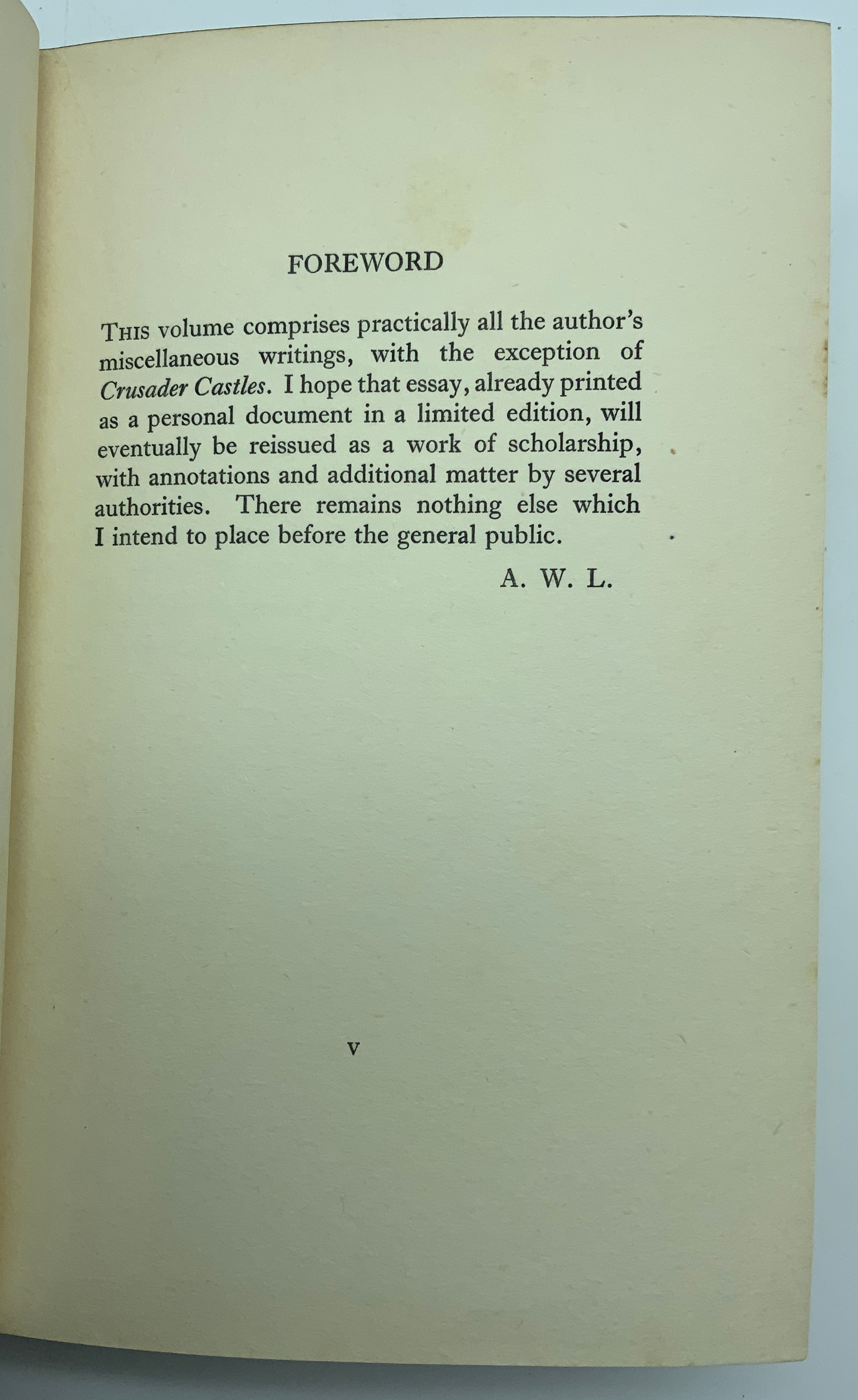 1939 ORIENTAL ASSEMBLY BY T.E. LAWRENCE PUBLISHED BY WILLIAMS AND NORGATE LTD LONDON - Image 5 of 10