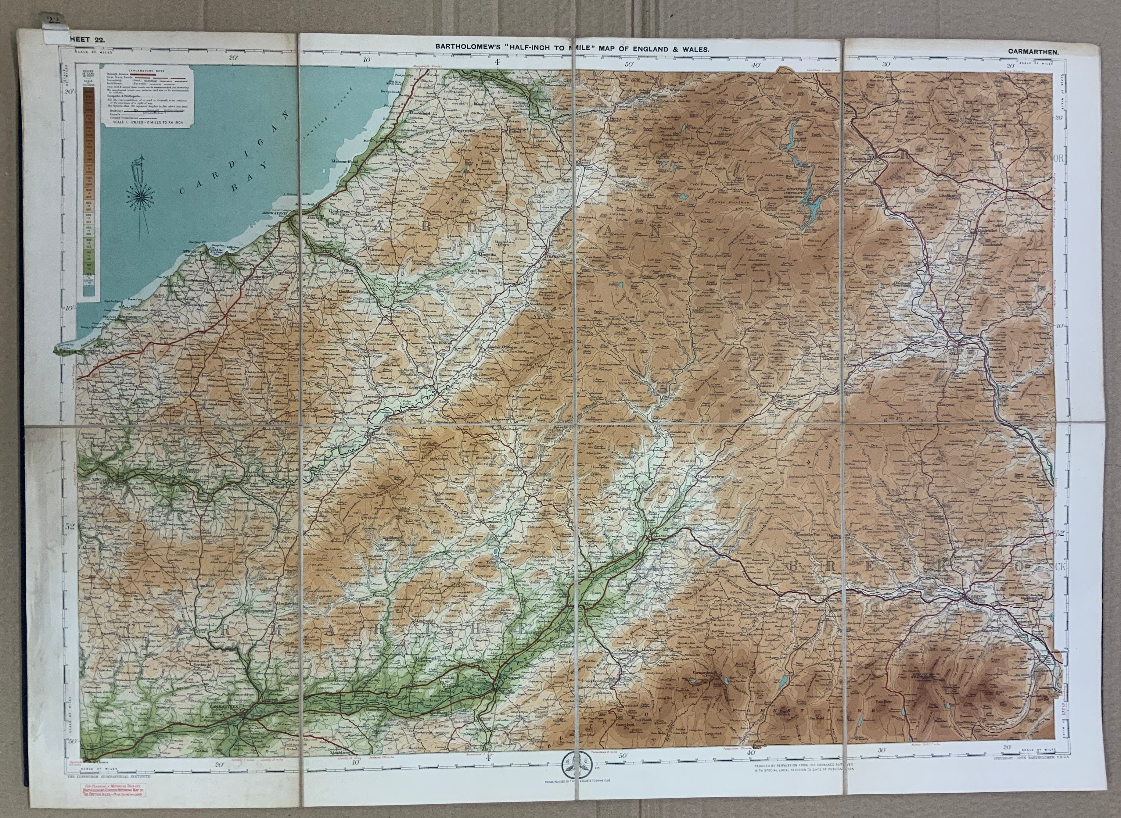 SELECTION OF FIFTEEN BARTHOLOMEW'S A HALF-INCH TO MILE MAPS OF ENGLAND AND WALES (PART 2) - Image 4 of 4