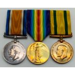 WWI GROUP OF THREE MEDALS INCLUDING TERRITORIAL FORCE WAR MEDAL 965220 GNR. T. DANIELS. R.A.