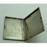 HALLMARKED SILVER ASPREY CIGARETTE CASE PRESENTED TO PETER MORLAND CHURCHILL DATED 1940