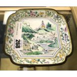 CANTON ENAMEL PLATE